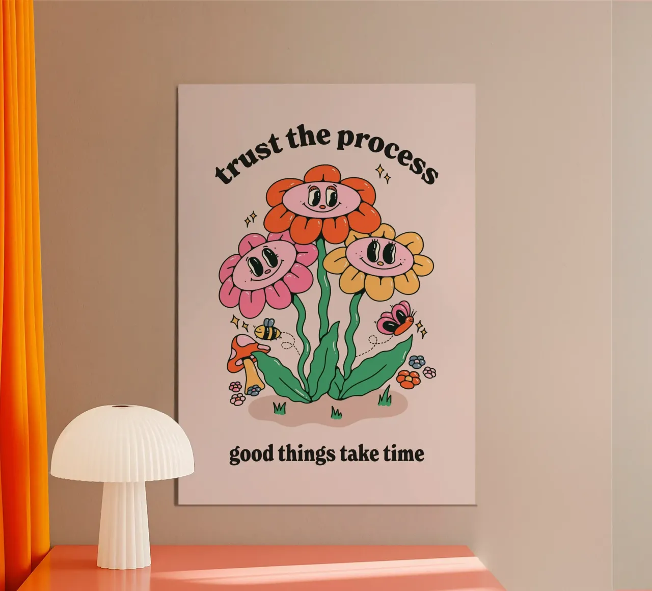 trust the process poster by art quots shop