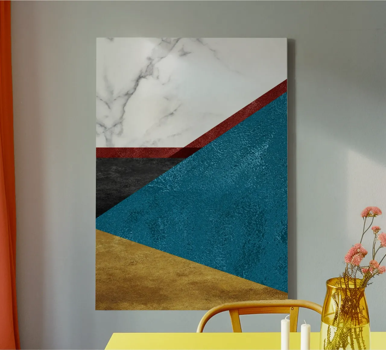 abstract art tela da vintageshop