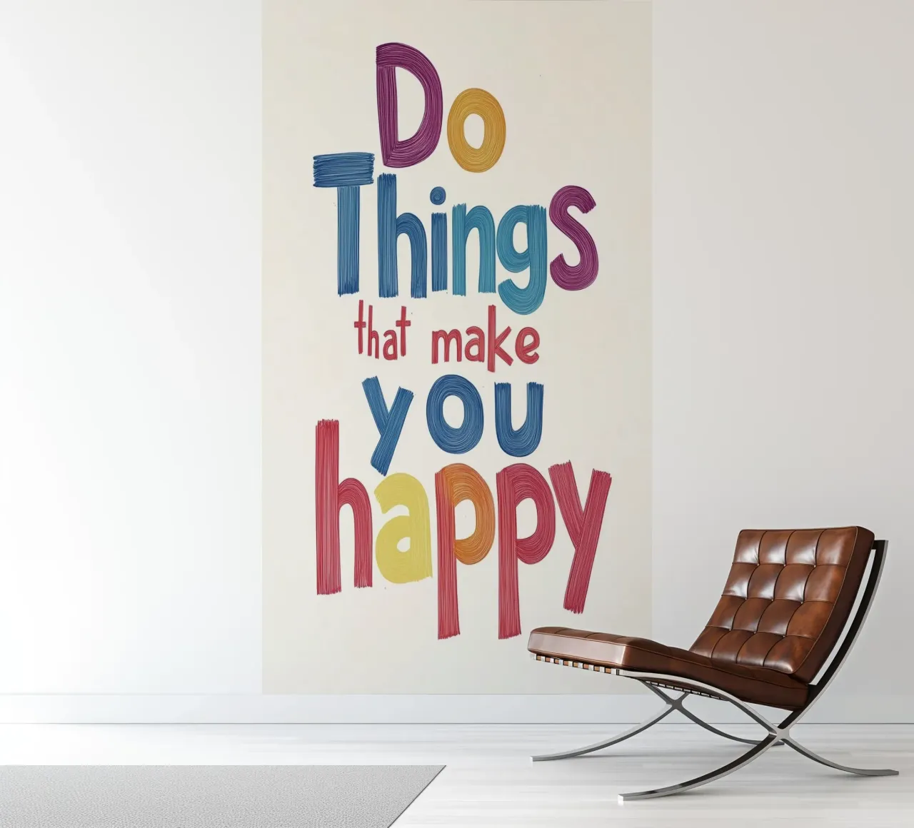 faire des choses qui vous rendent heureux papier peint photo de art quots shop
