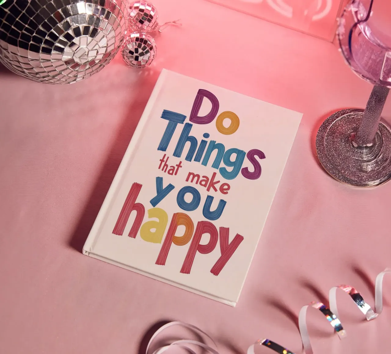 do things that make you happy notebook by art quots shop