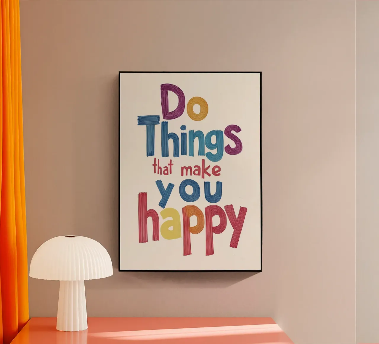 do things that make you happy acrylic glass by art quots shop