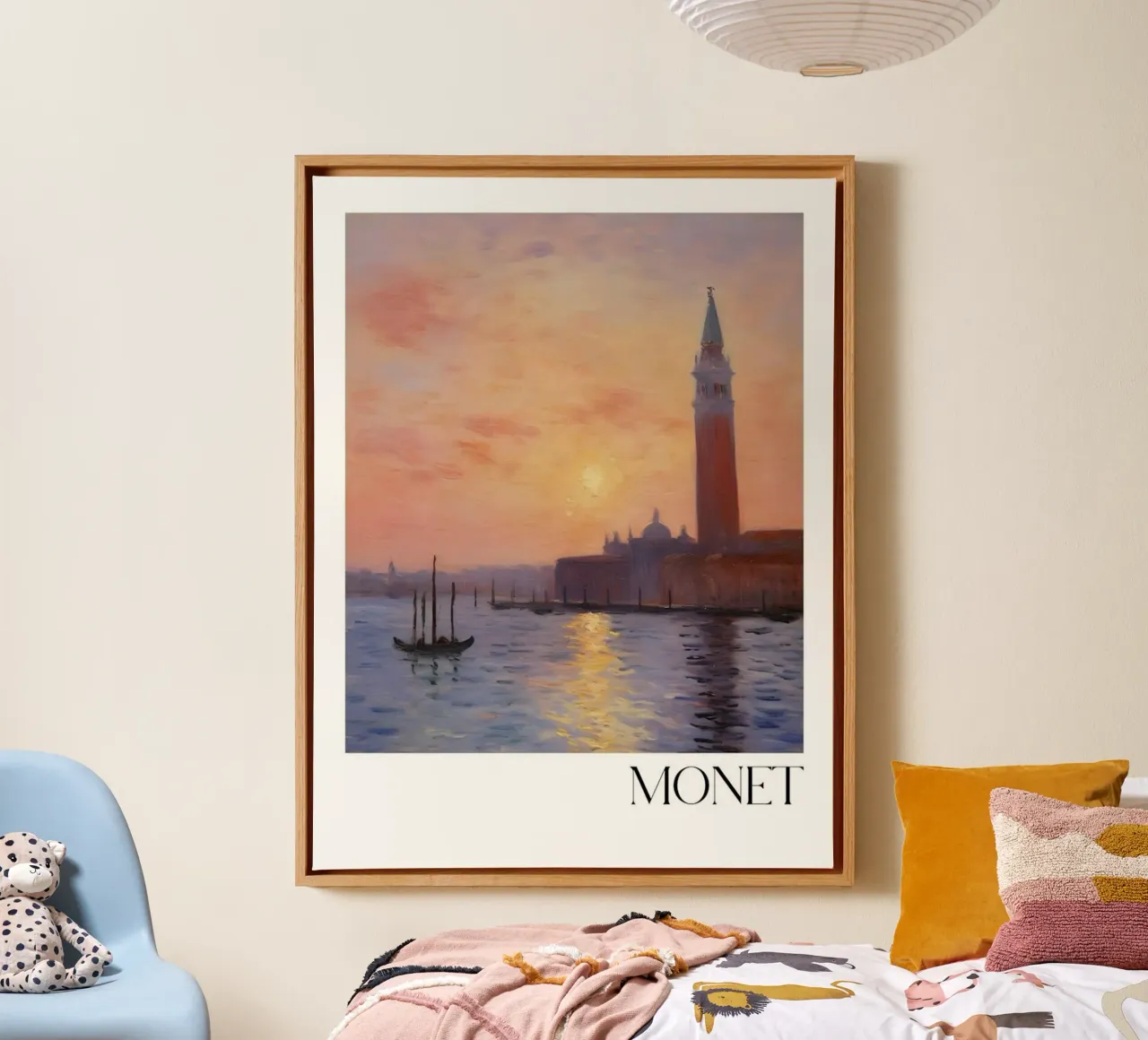 Claude art inspired tela con Cornice a cassetta da Top Art