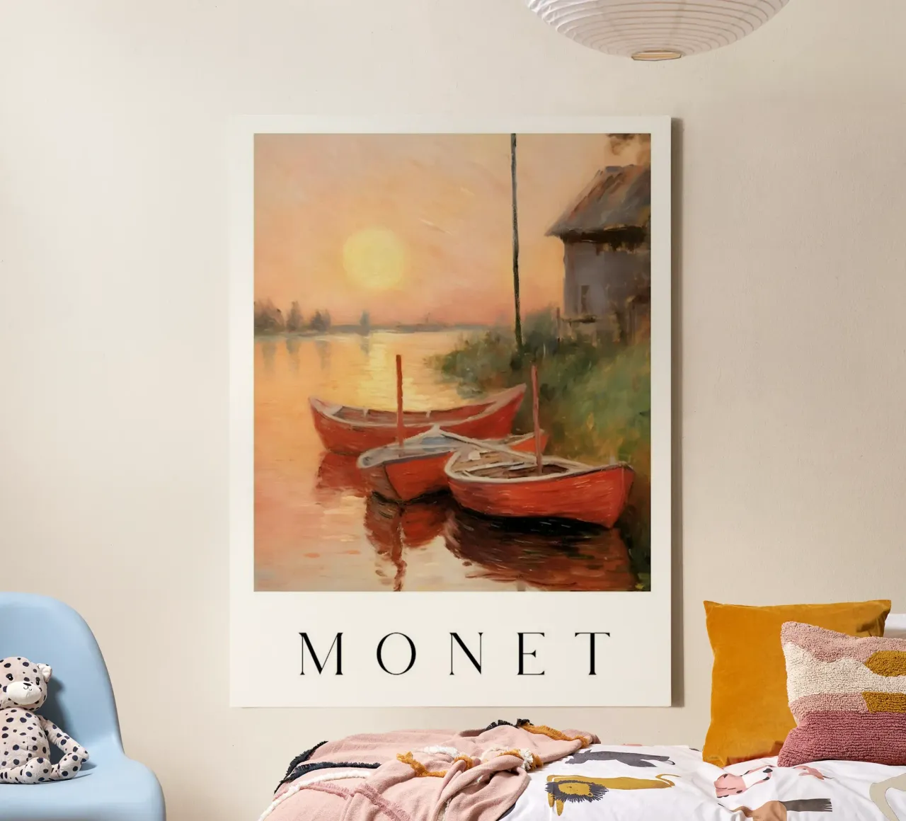 Claude inspired art tela con Cornice a cassetta da Top Art
