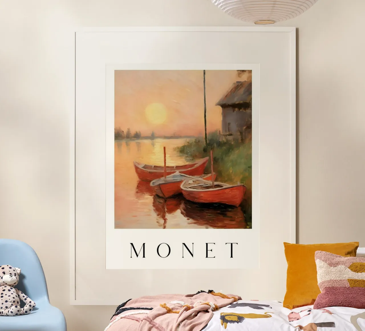 Claude inspired art poster da Top Art