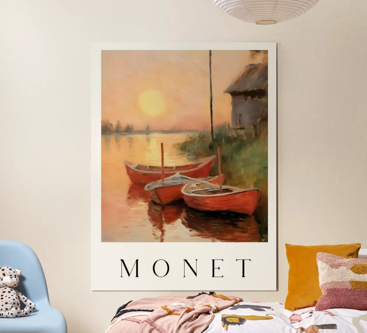 Claude inspired art poster da Top Art