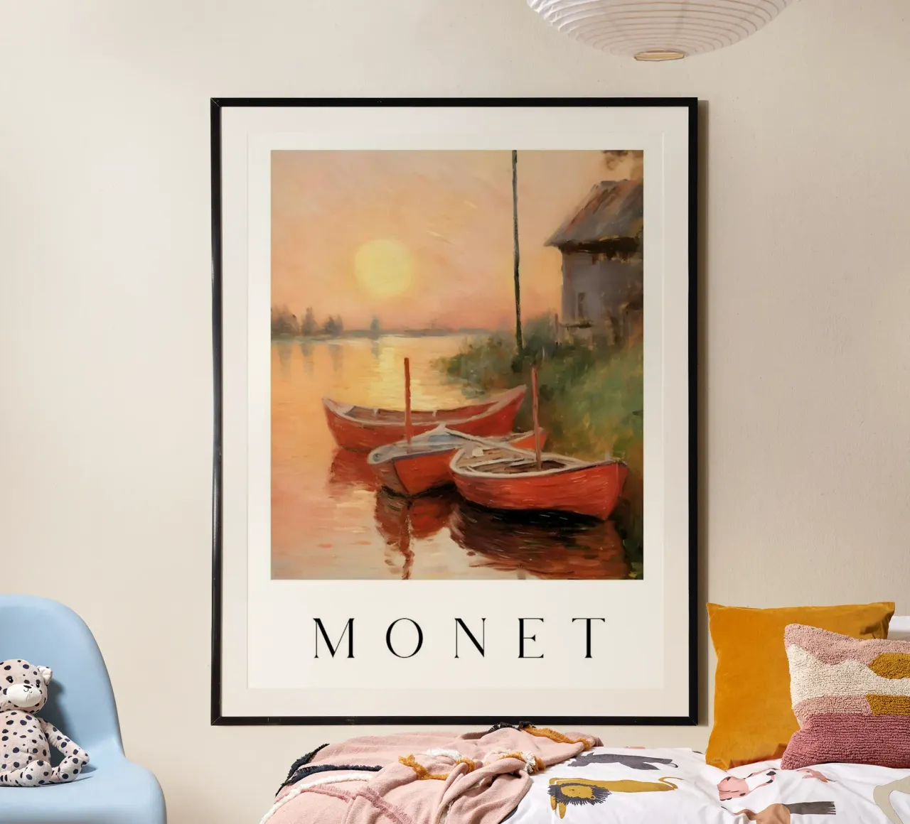 Claude inspired art poster da Top Art