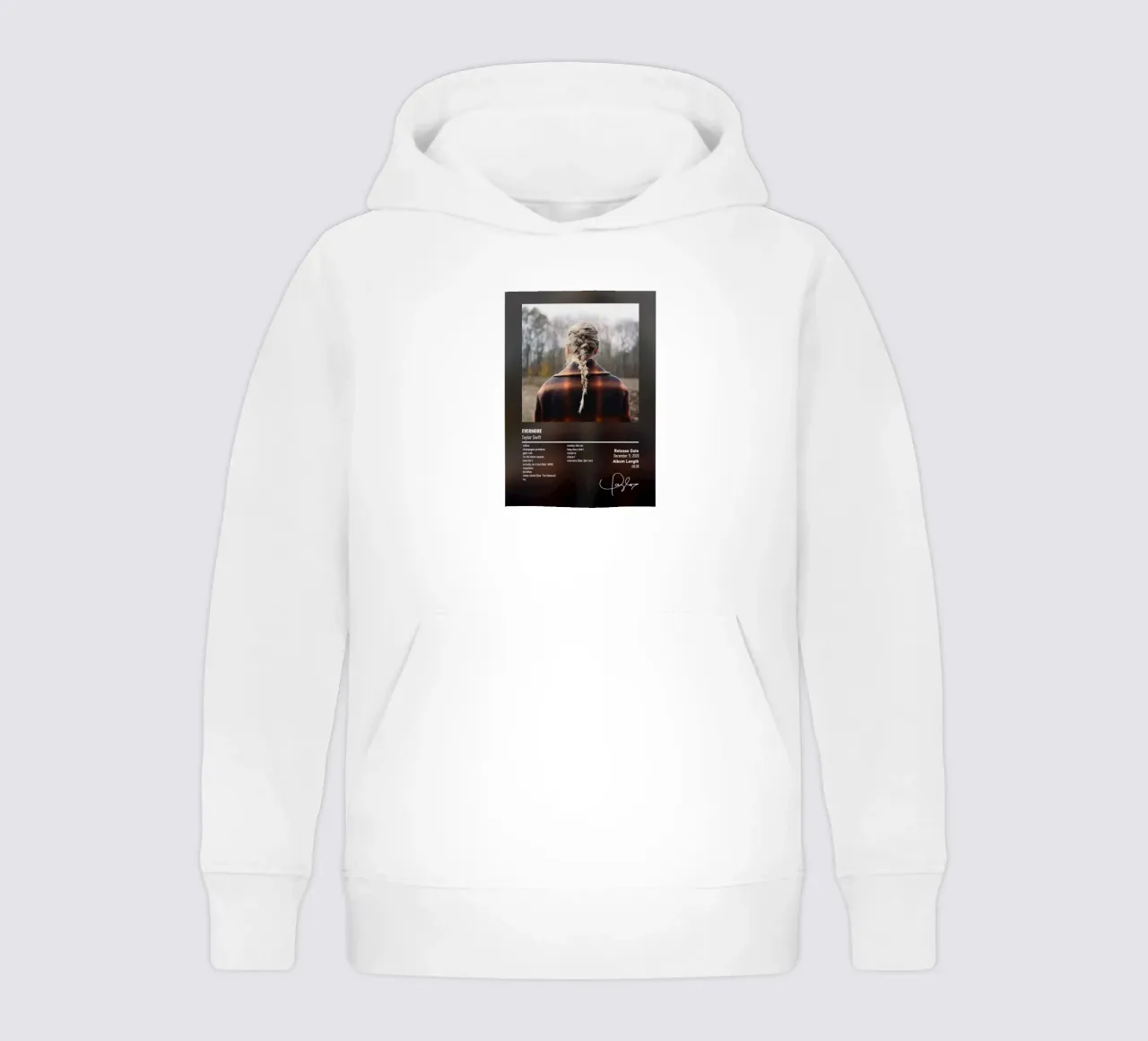 evermore By Taylor Swift felpa bambino con cappuccio da DGUnder