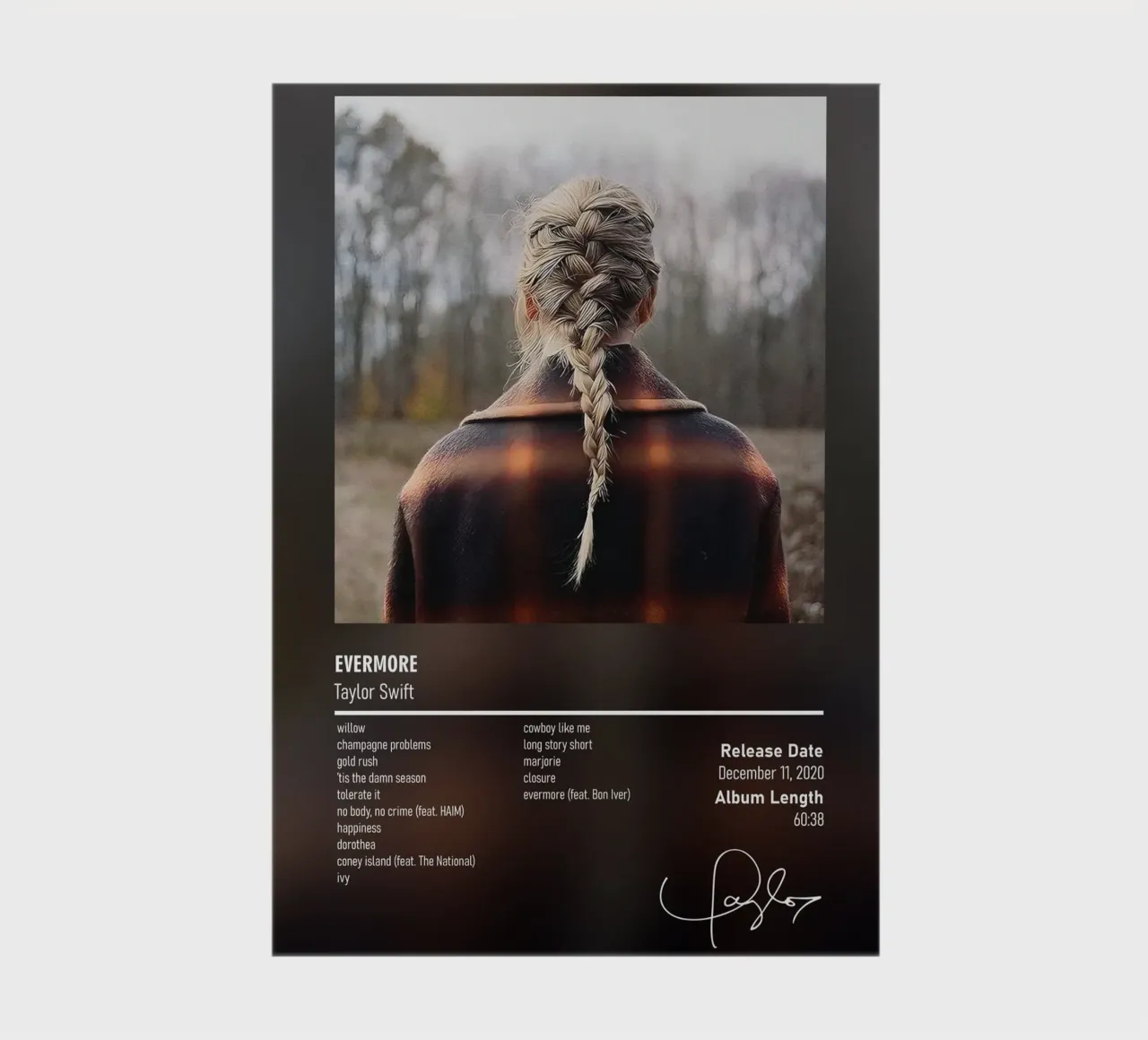 evermore By Taylor Swift notebook by DGUnder
