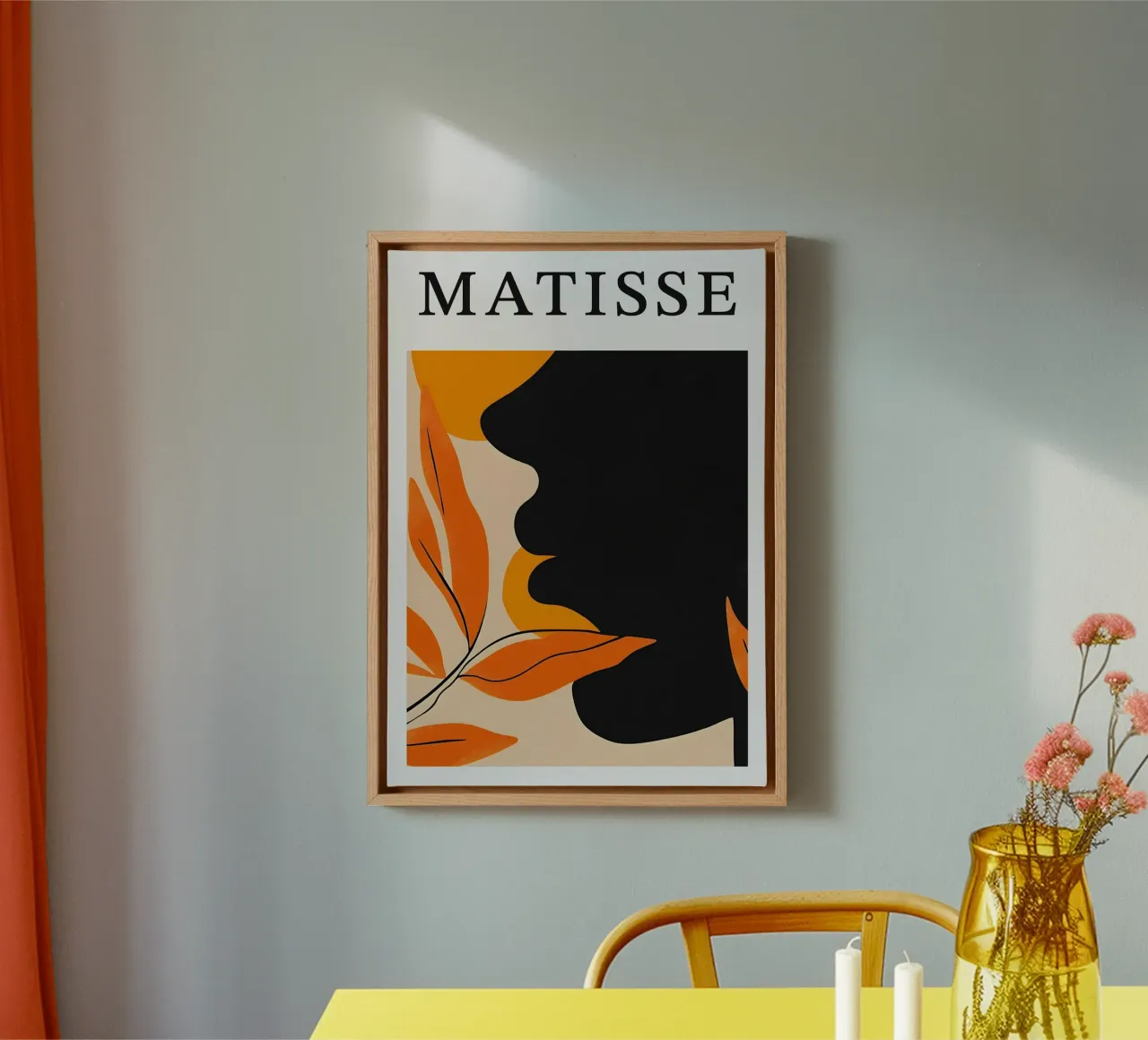 Simple Matisse art tela con Cornice a cassetta da Good Maker