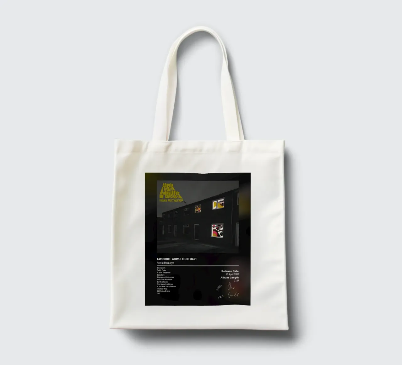 Favourite Worst Nightmare By Arctic Monkeys borsa in juta da DGUnder
