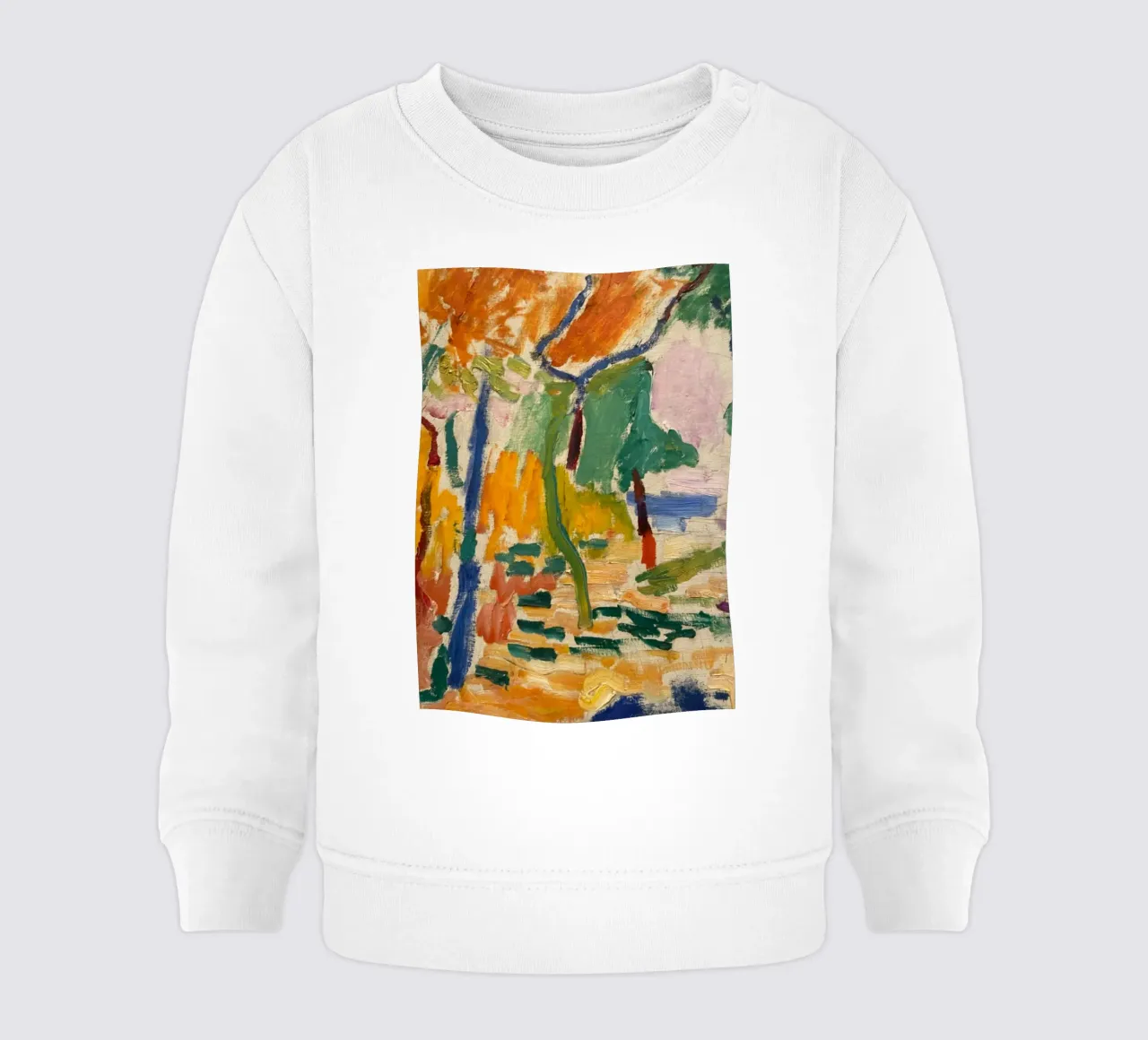 vegetazione colorata parco arboreo felpa neonato da briyan shop