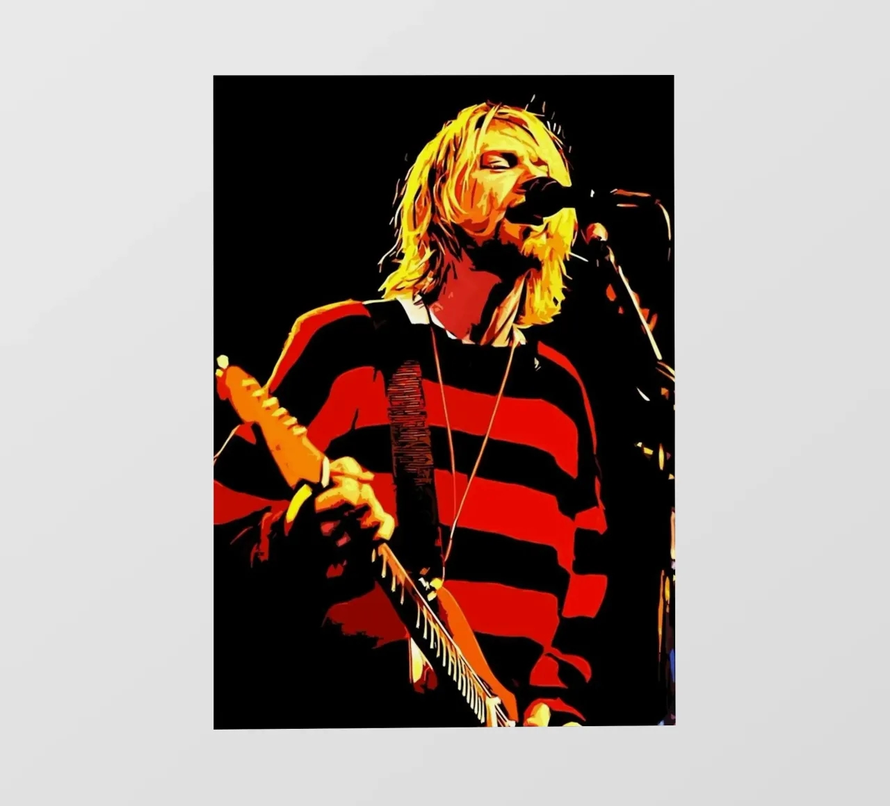 Kurt Cobain art pellicola backlit da nicol shop
