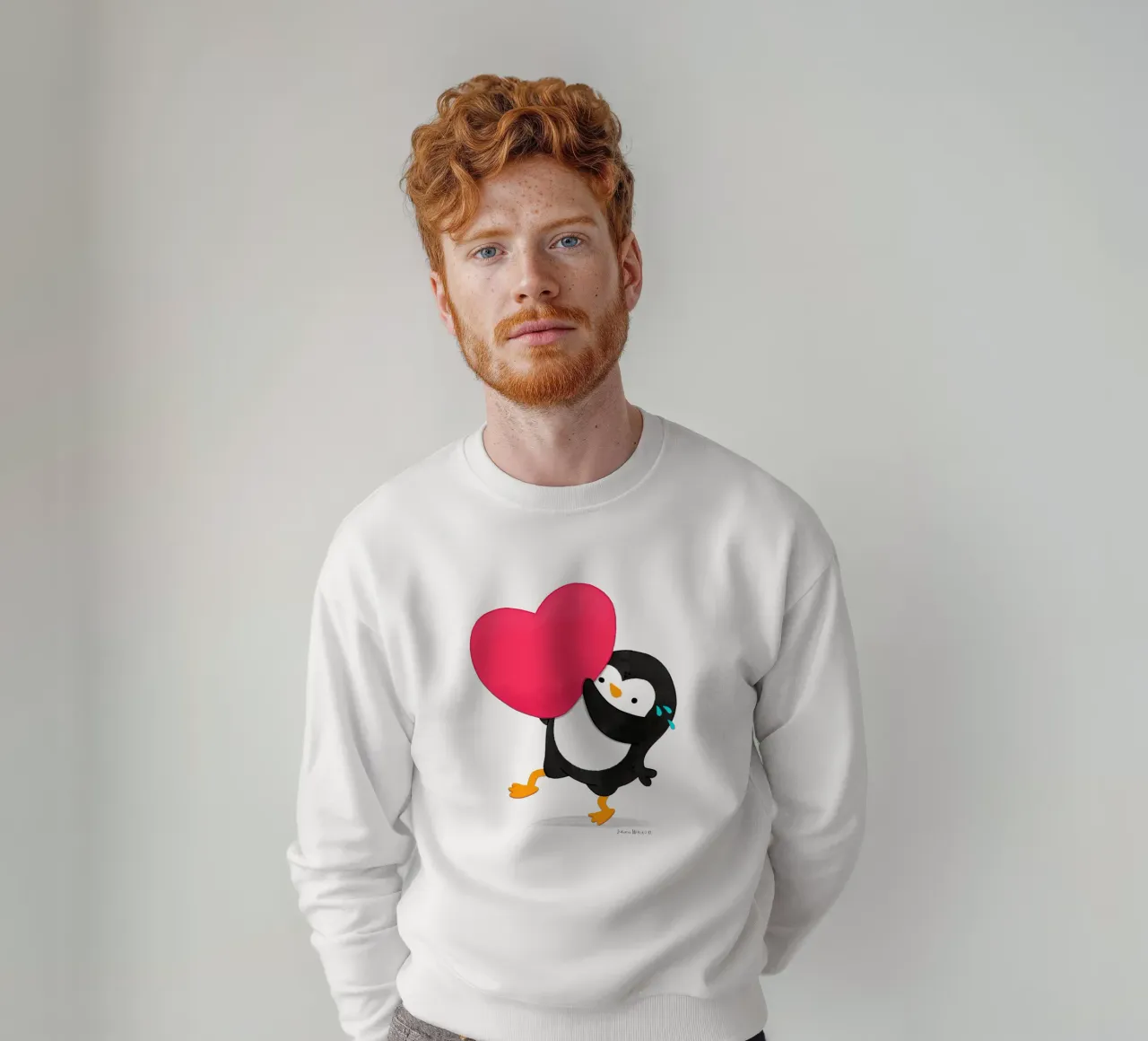 Un piccolo pinguino dal cuore grande felpa da julianamotzko