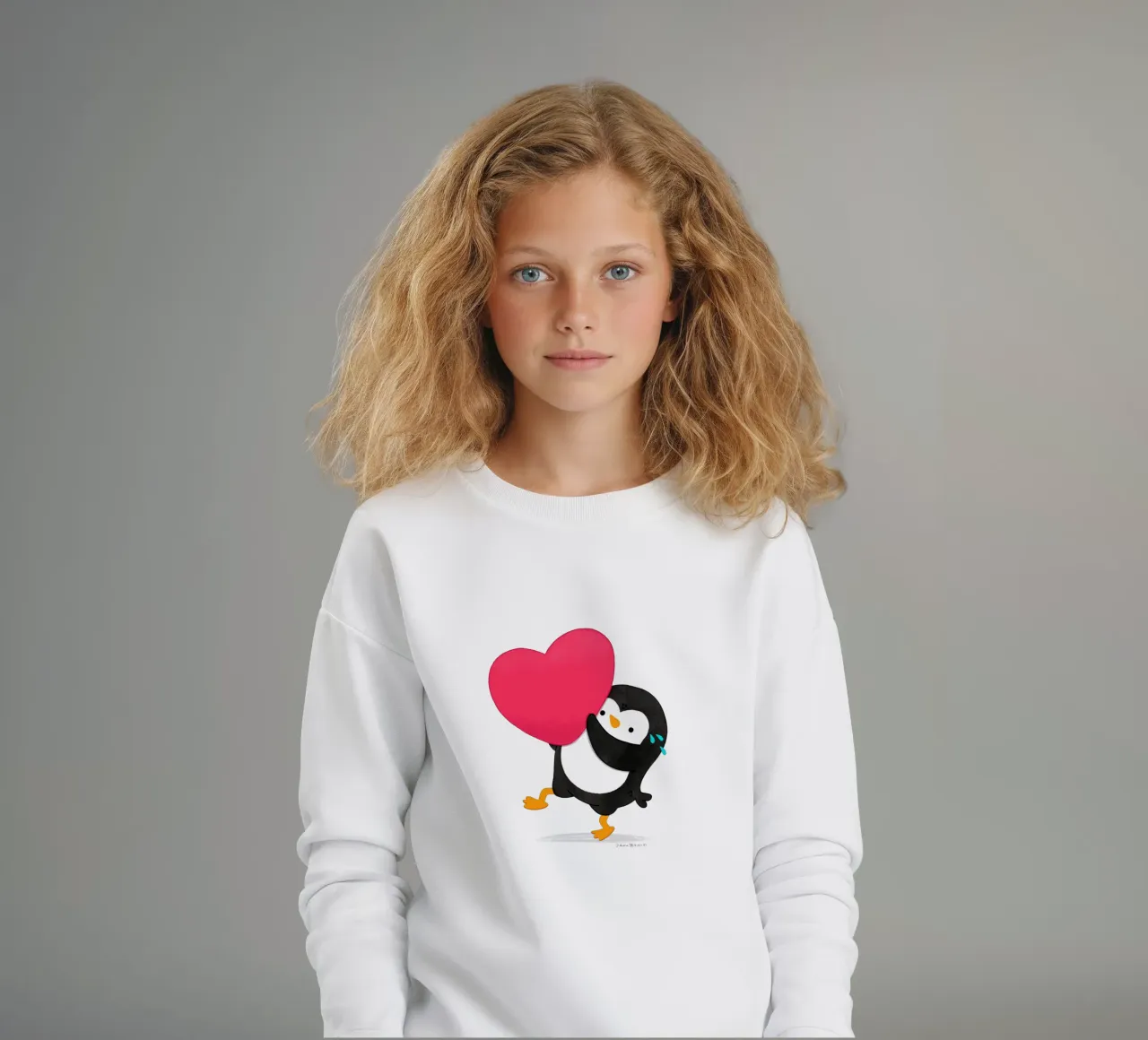 Un piccolo pinguino dal cuore grande felpa bambino da julianamotzko