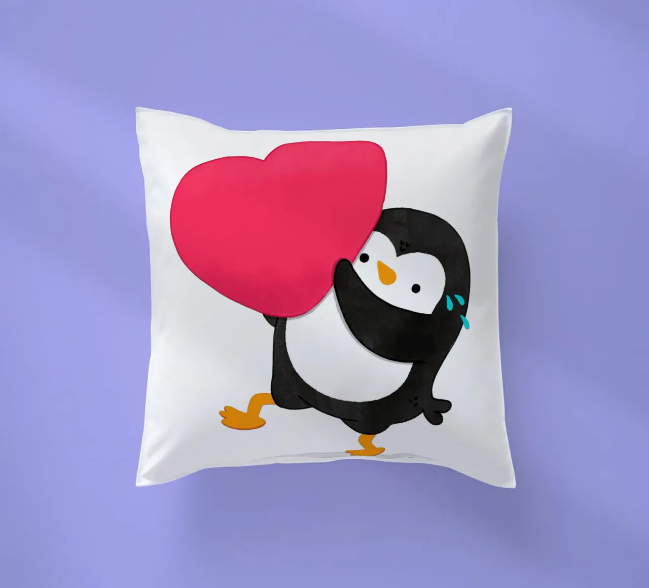 Un piccolo pinguino dal cuore grande cuscino da julianamotzko