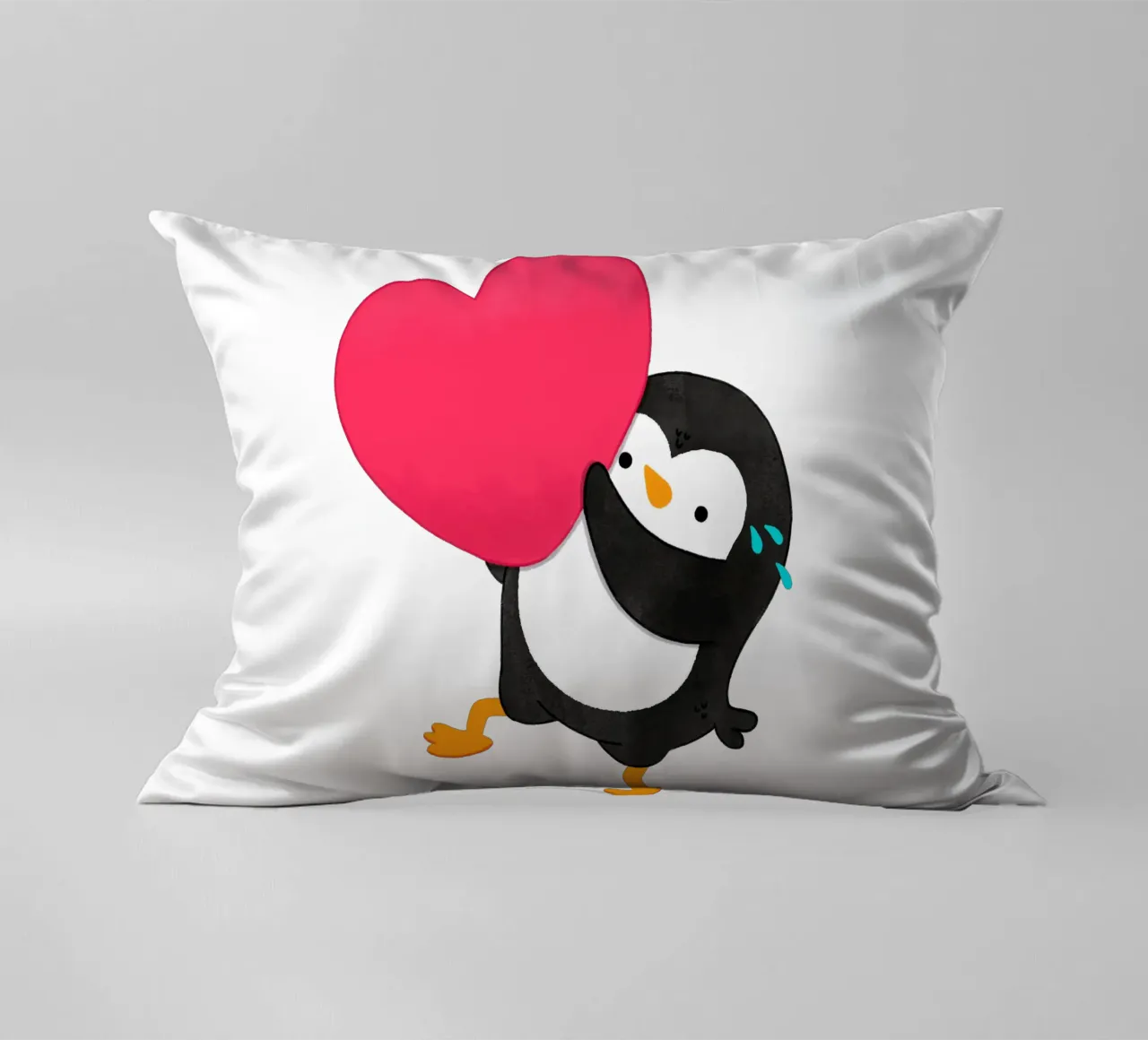 Un piccolo pinguino dal cuore grande cuscino da julianamotzko