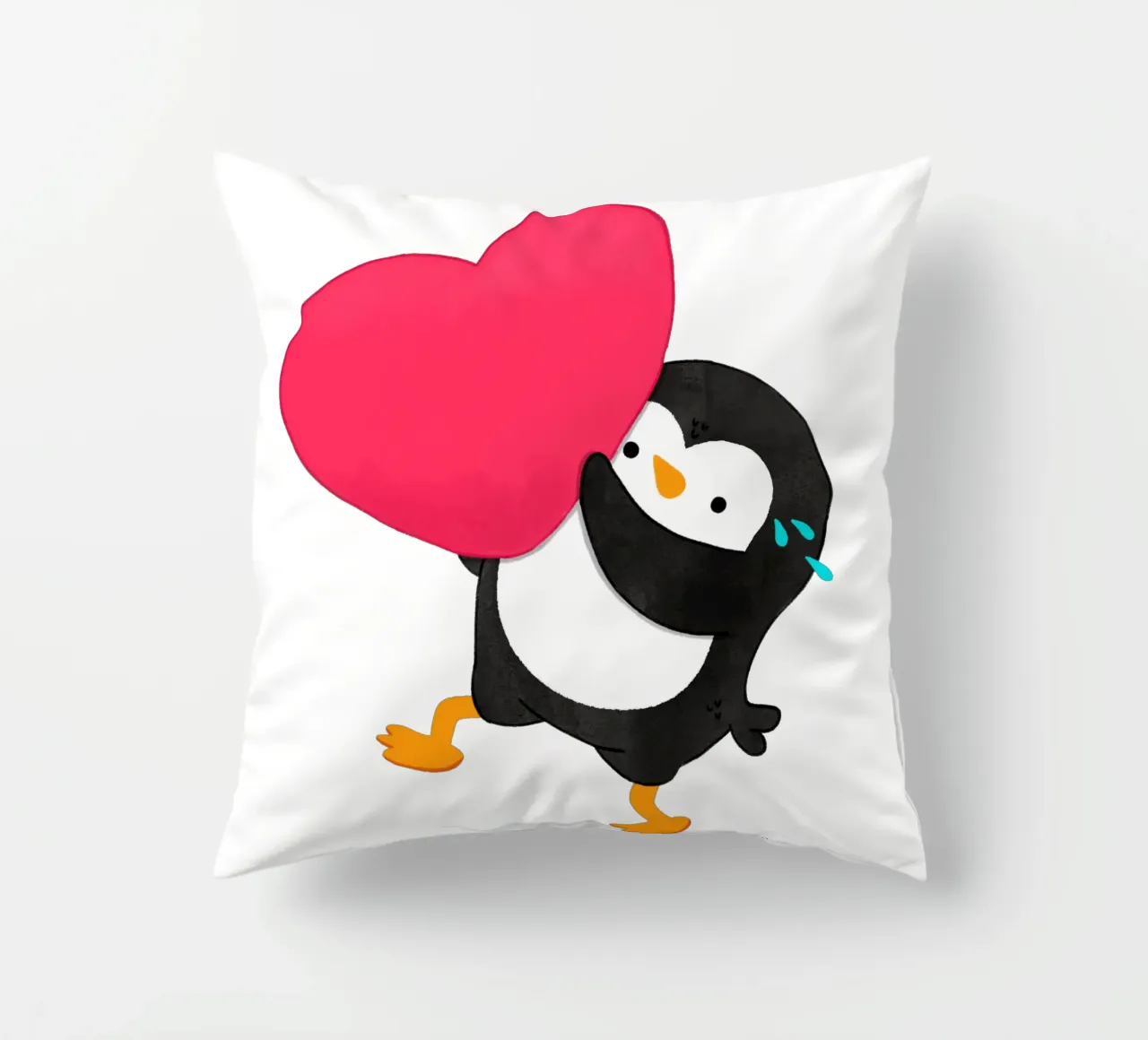 Un piccolo pinguino dal cuore grande cuscino da julianamotzko