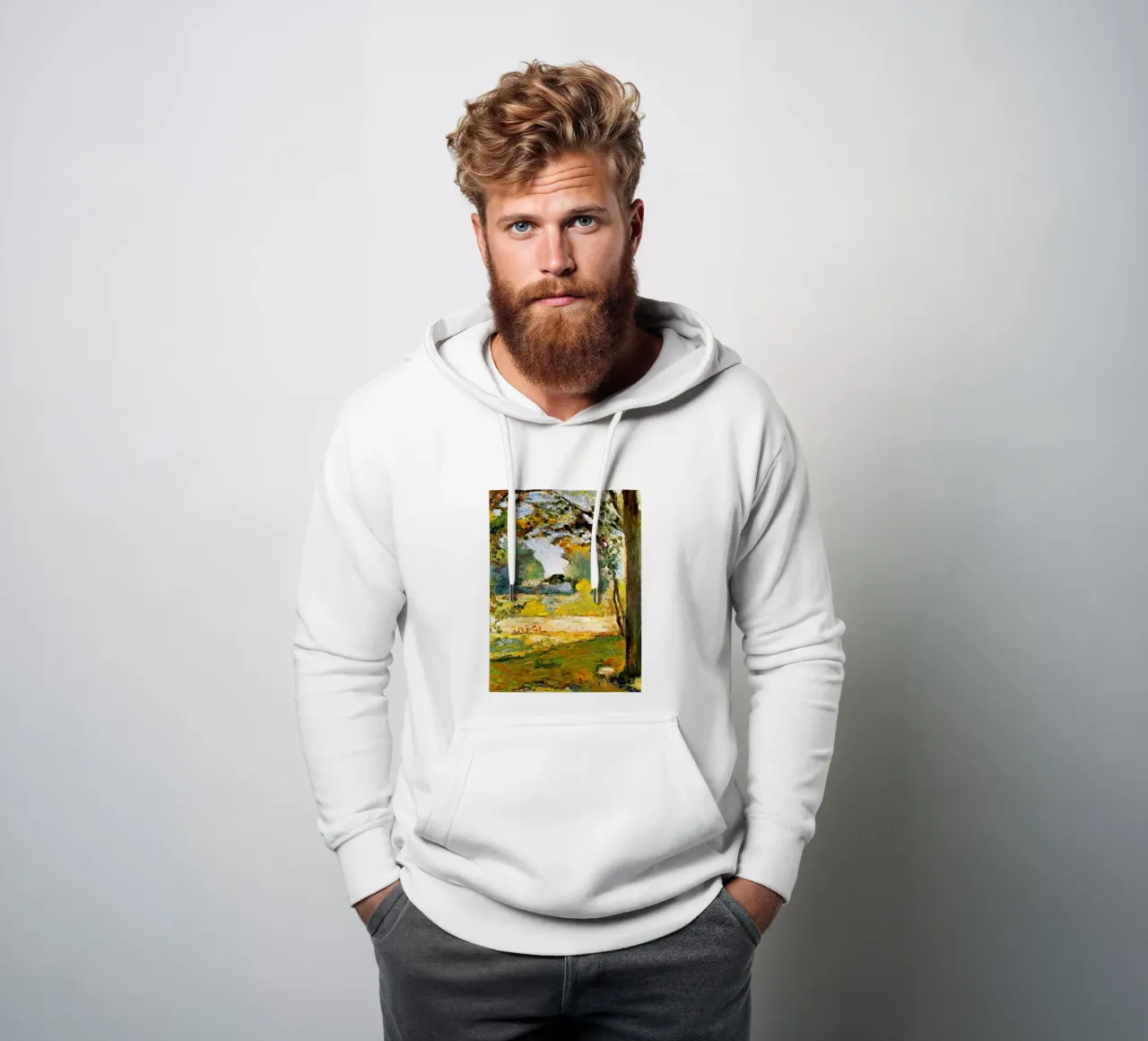 un luogo tranquillo e luminoso felpa con cappuccio da briyan shop