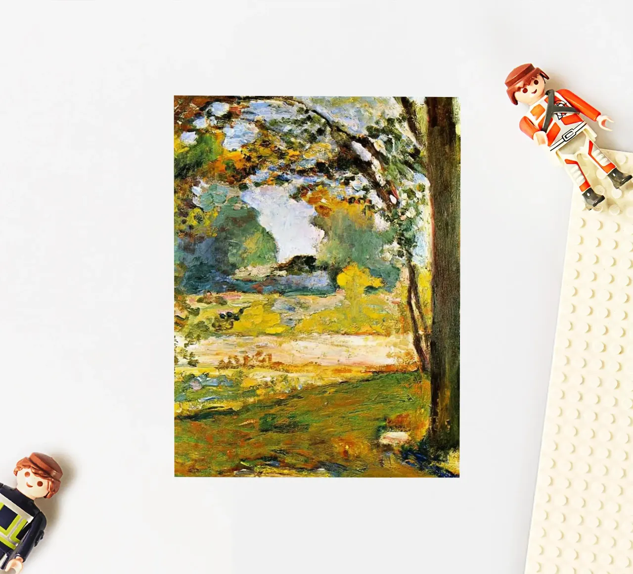 un lieu paisible et lumineux autocollant de briyan shop