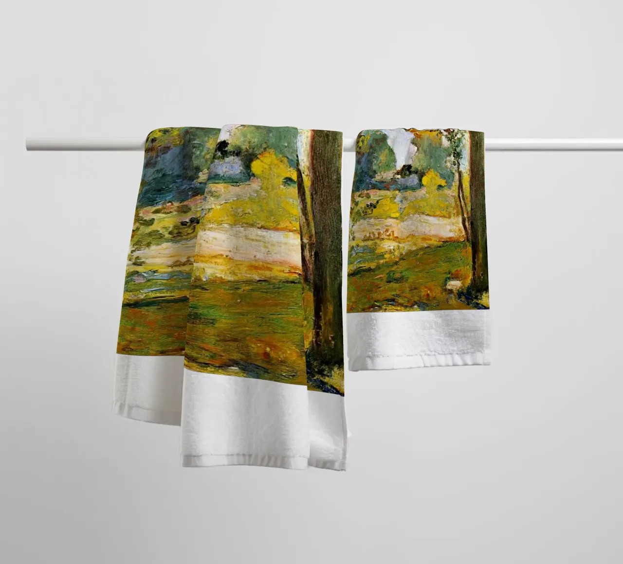 un luogo tranquillo e luminoso asciugamano da bagno da briyan shop