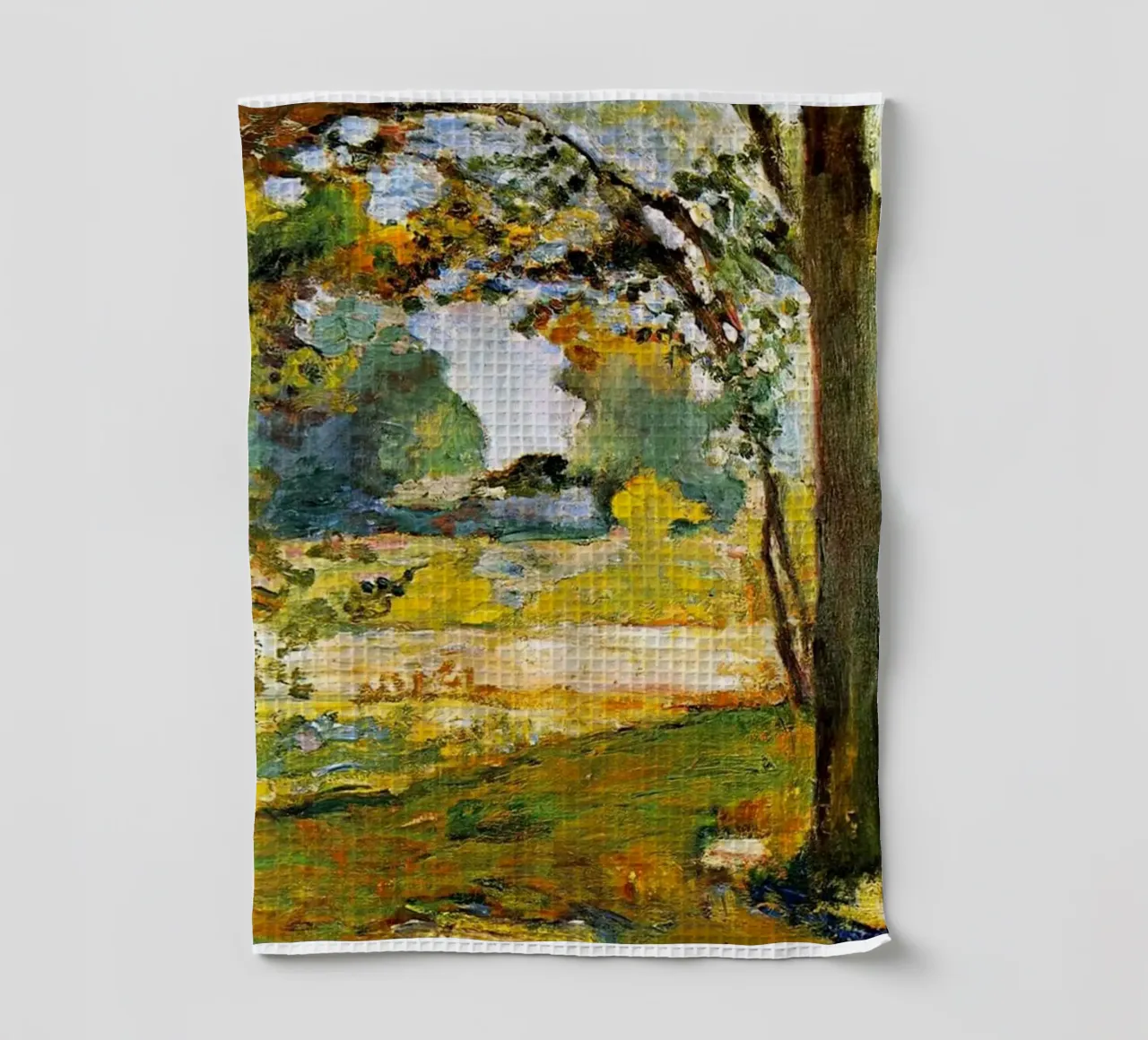 un lieu paisible et lumineux torchon de briyan shop