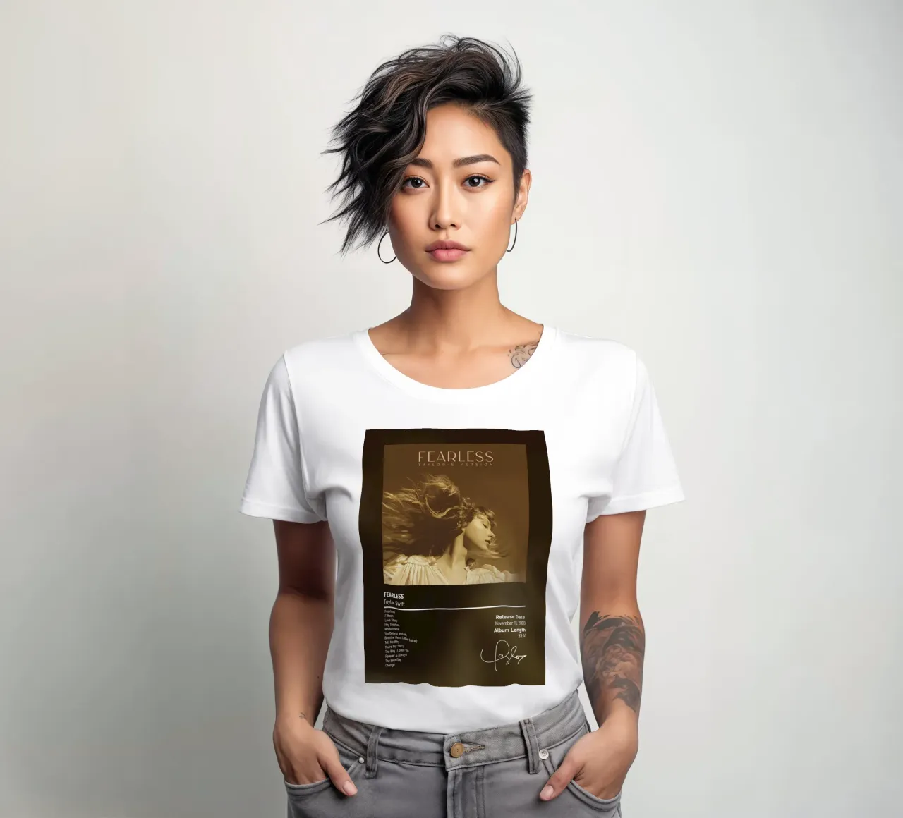 Fearless By Taylor Swift t-shirt da donna da DGUnder