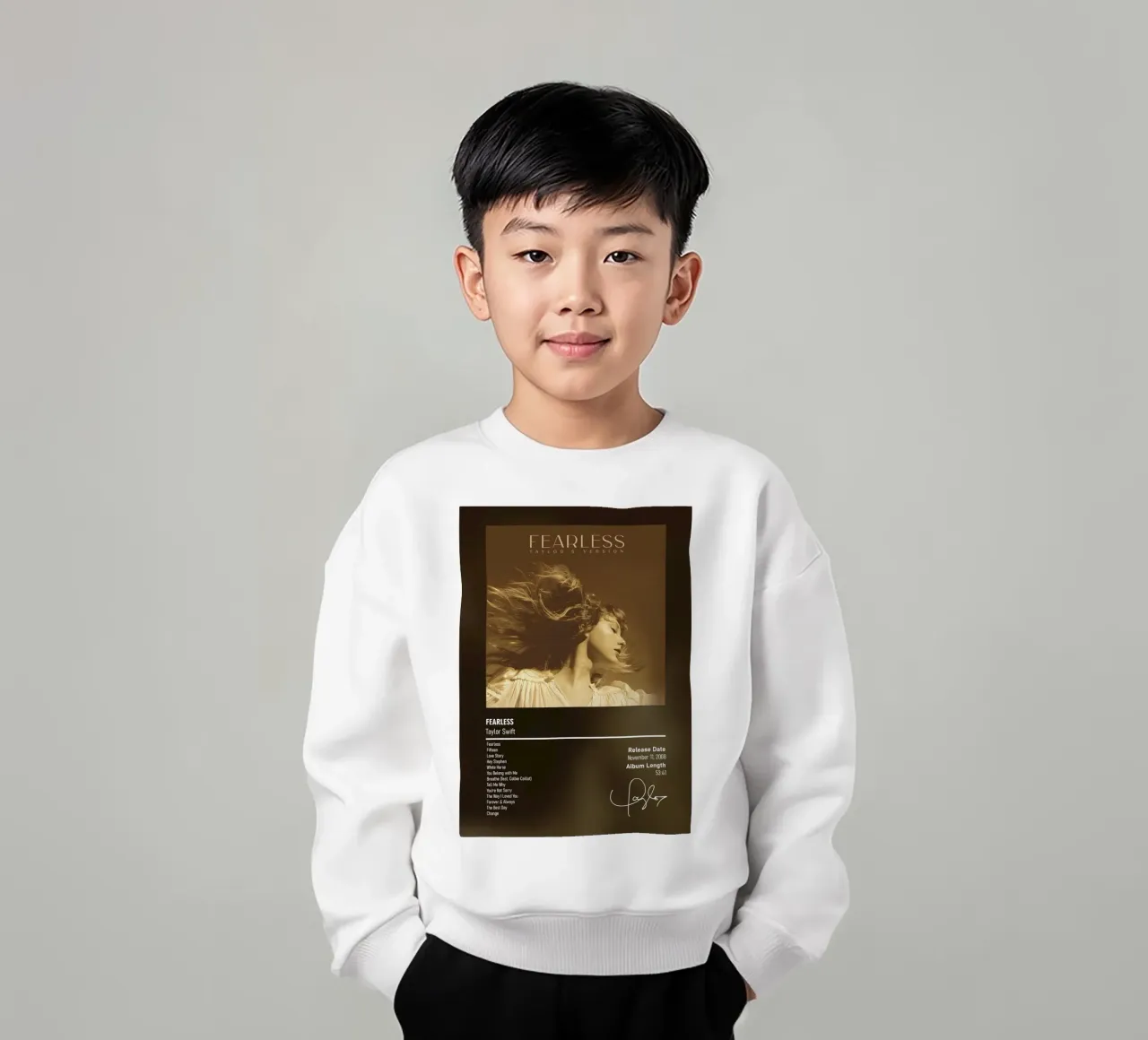 Fearless By Taylor Swift sudadera para niño de DGUnder