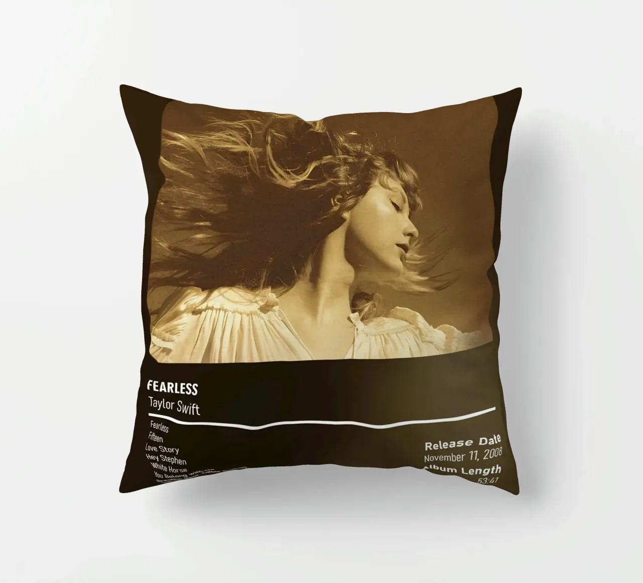 Fearless By Taylor Swift decorative cushion by DGUnder