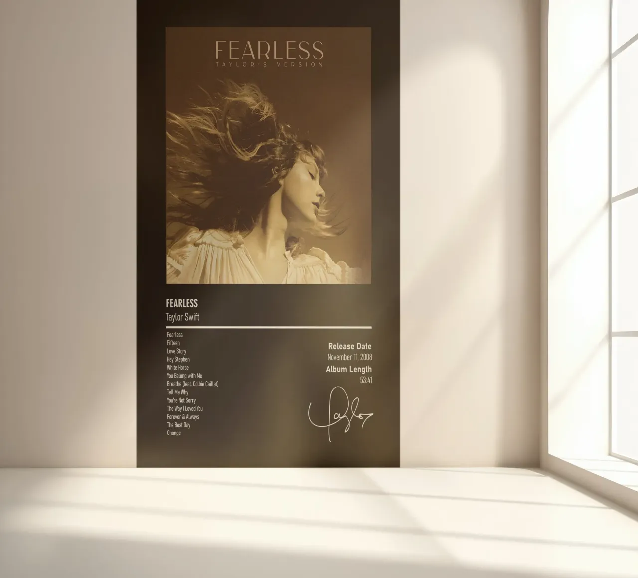 Fearless By Taylor Swift papel para pared de DGUnder