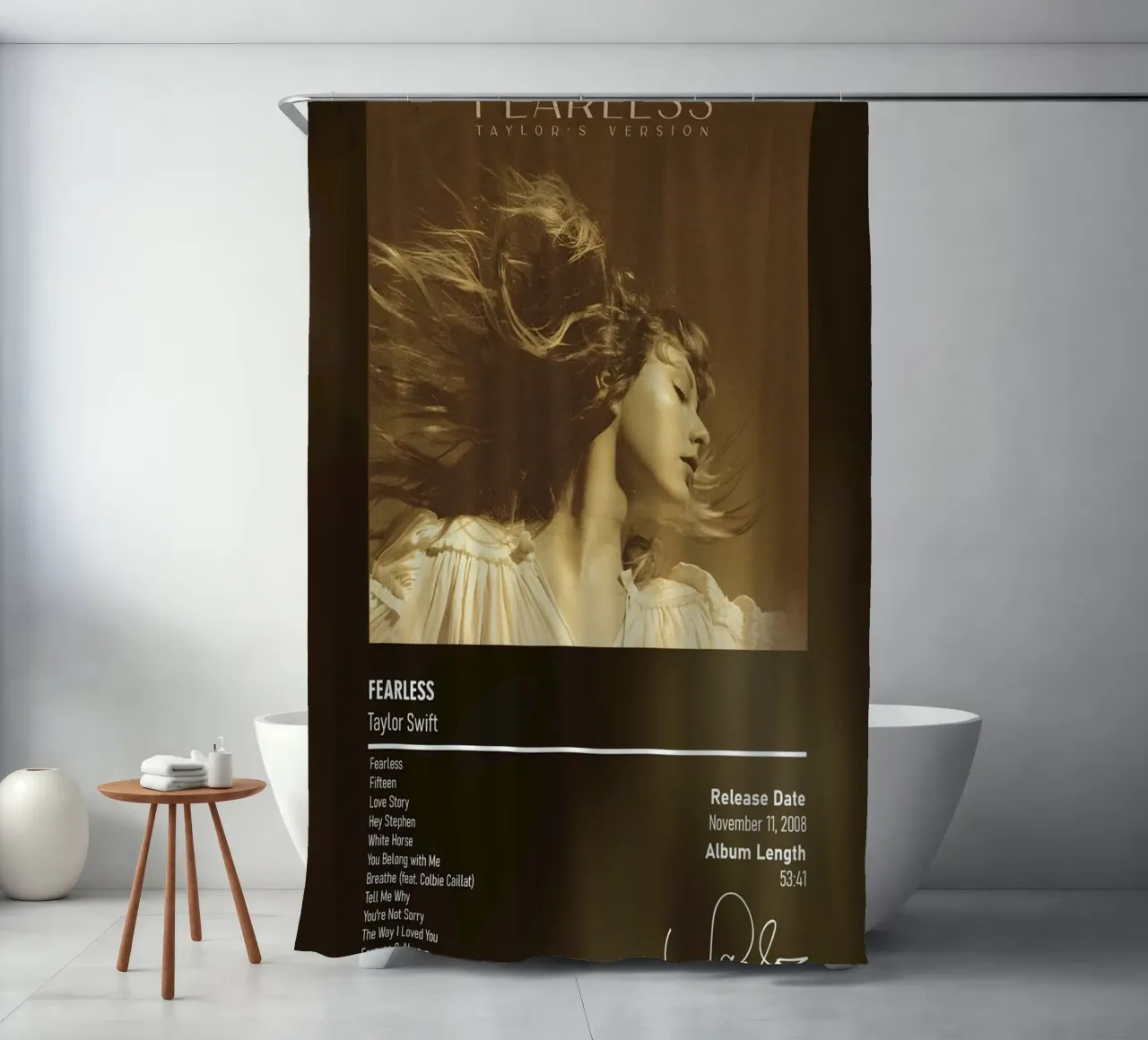 Fearless By Taylor Swift Duschvorhang von DGUnder