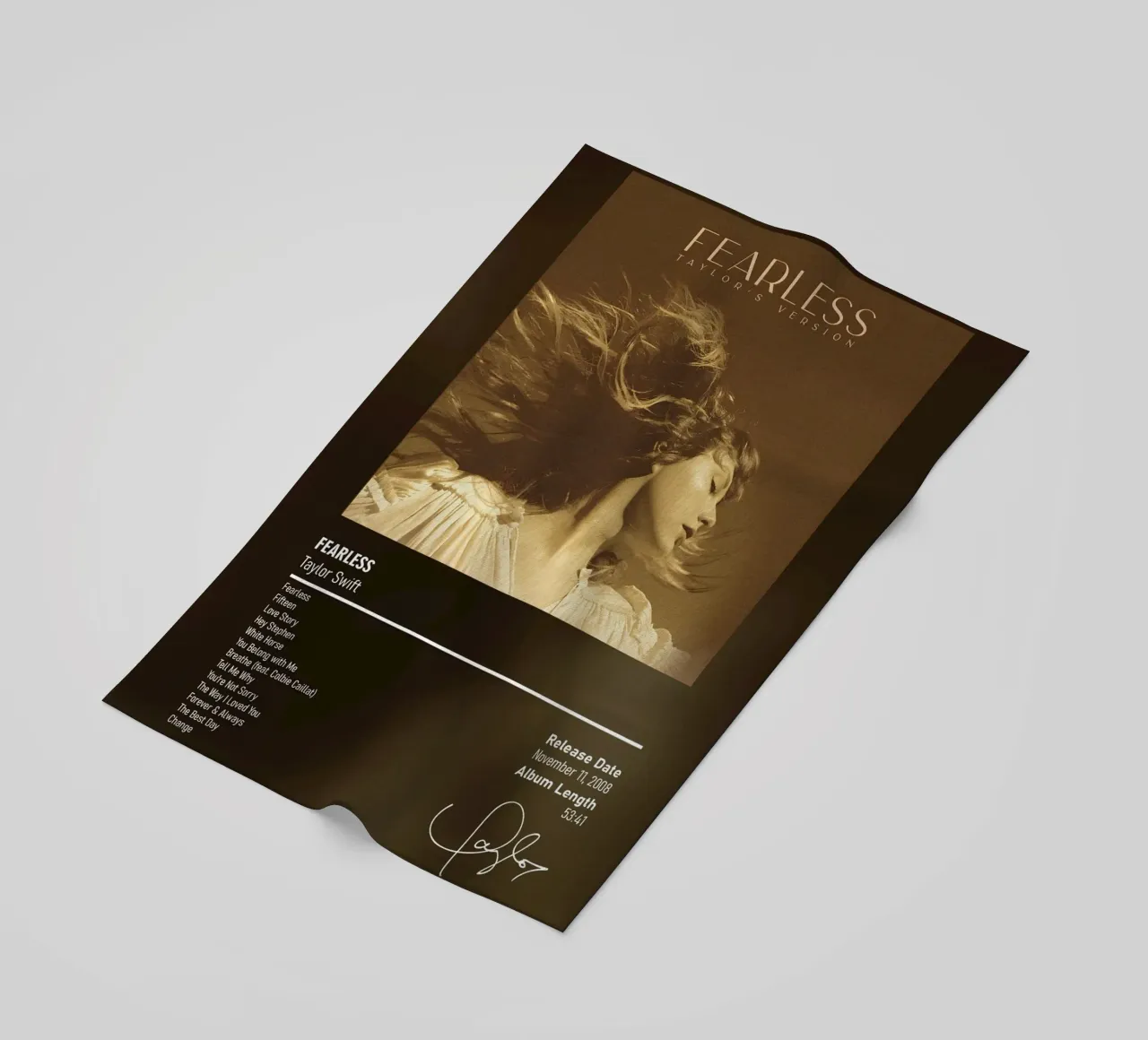 Fearless By Taylor Swift beach towel by DGUnder