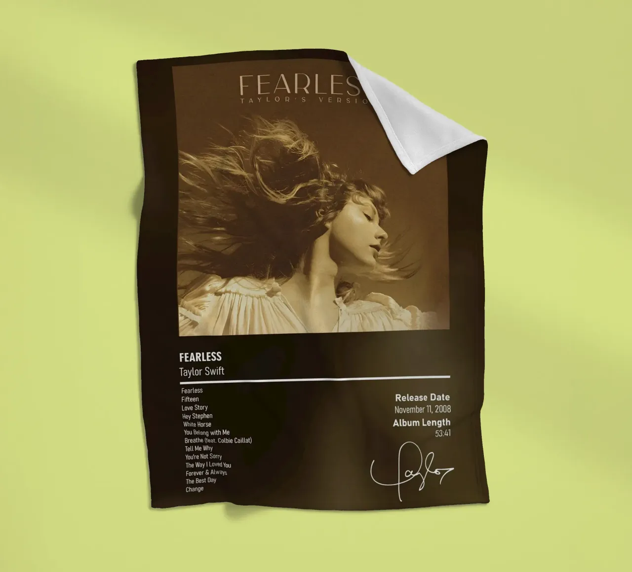 Fearless By Taylor Swift Fleecedecke von DGUnder