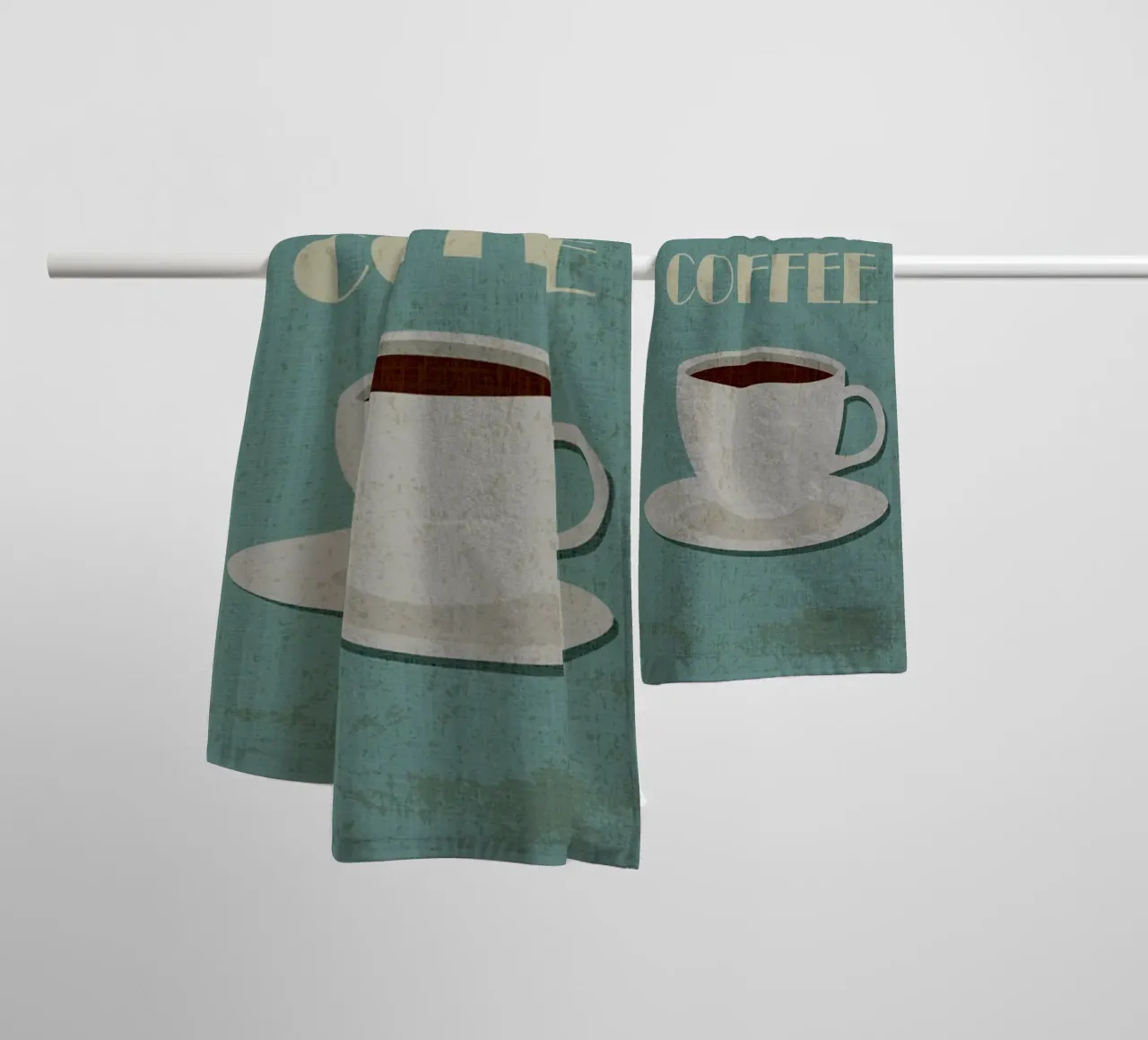 Svegliarsi e bere caffè asciugamano da bagno da Food And Kitchen