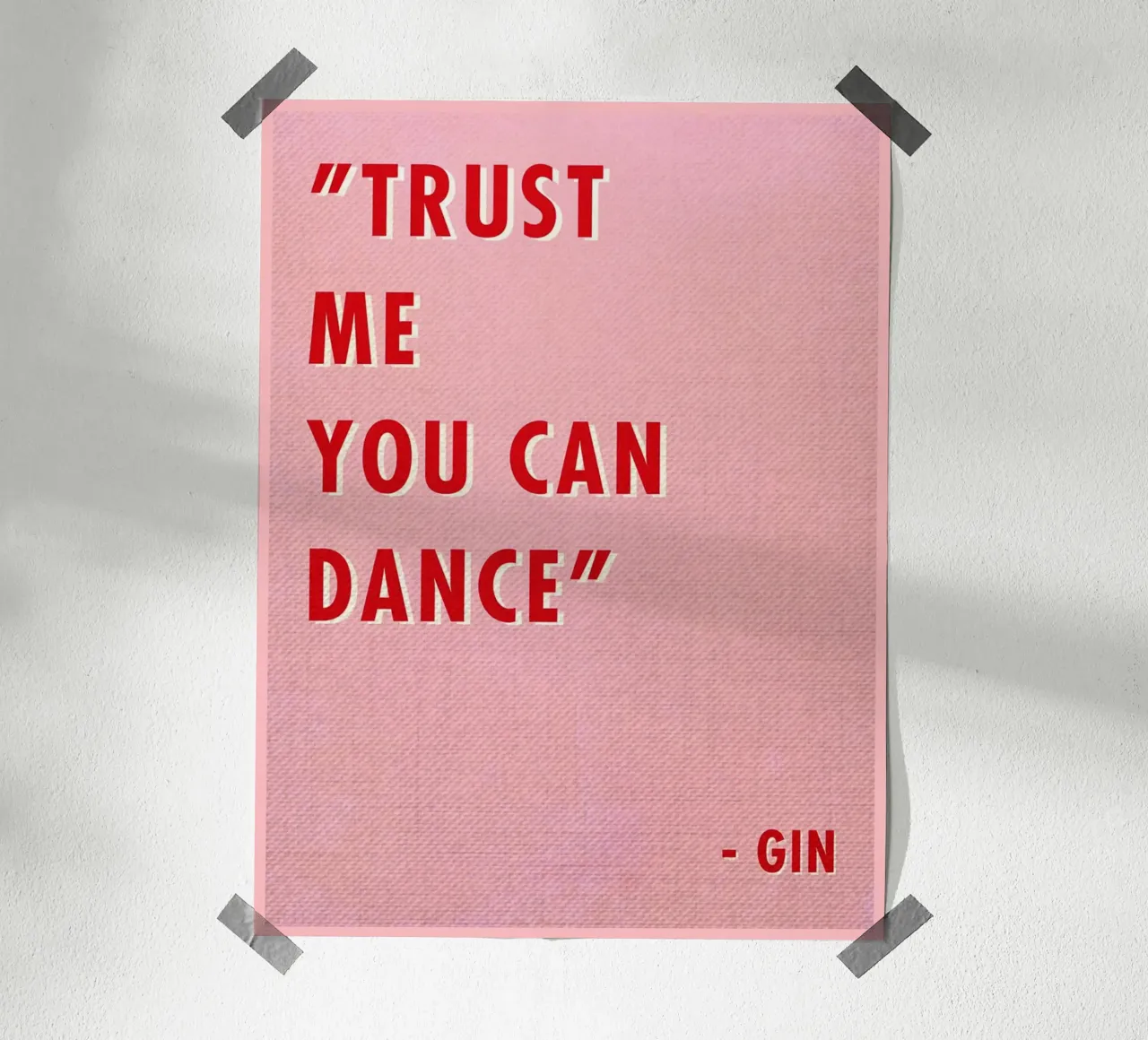 Trust Me You Can Dance Zitat Hahnemühle von Food And Kitchen
