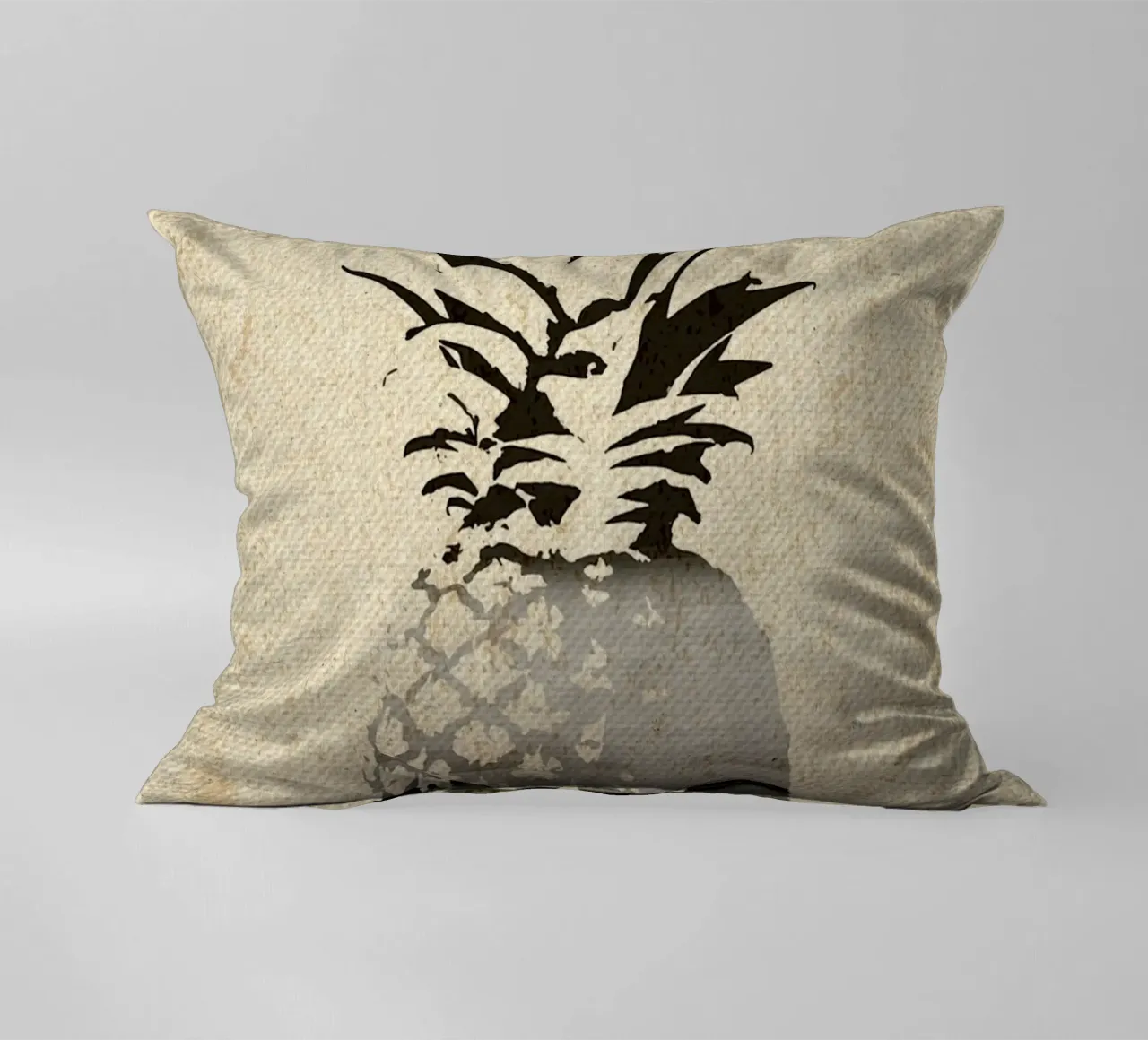 Silhouette di spiaggia con ananas cuscino da Food And Kitchen
