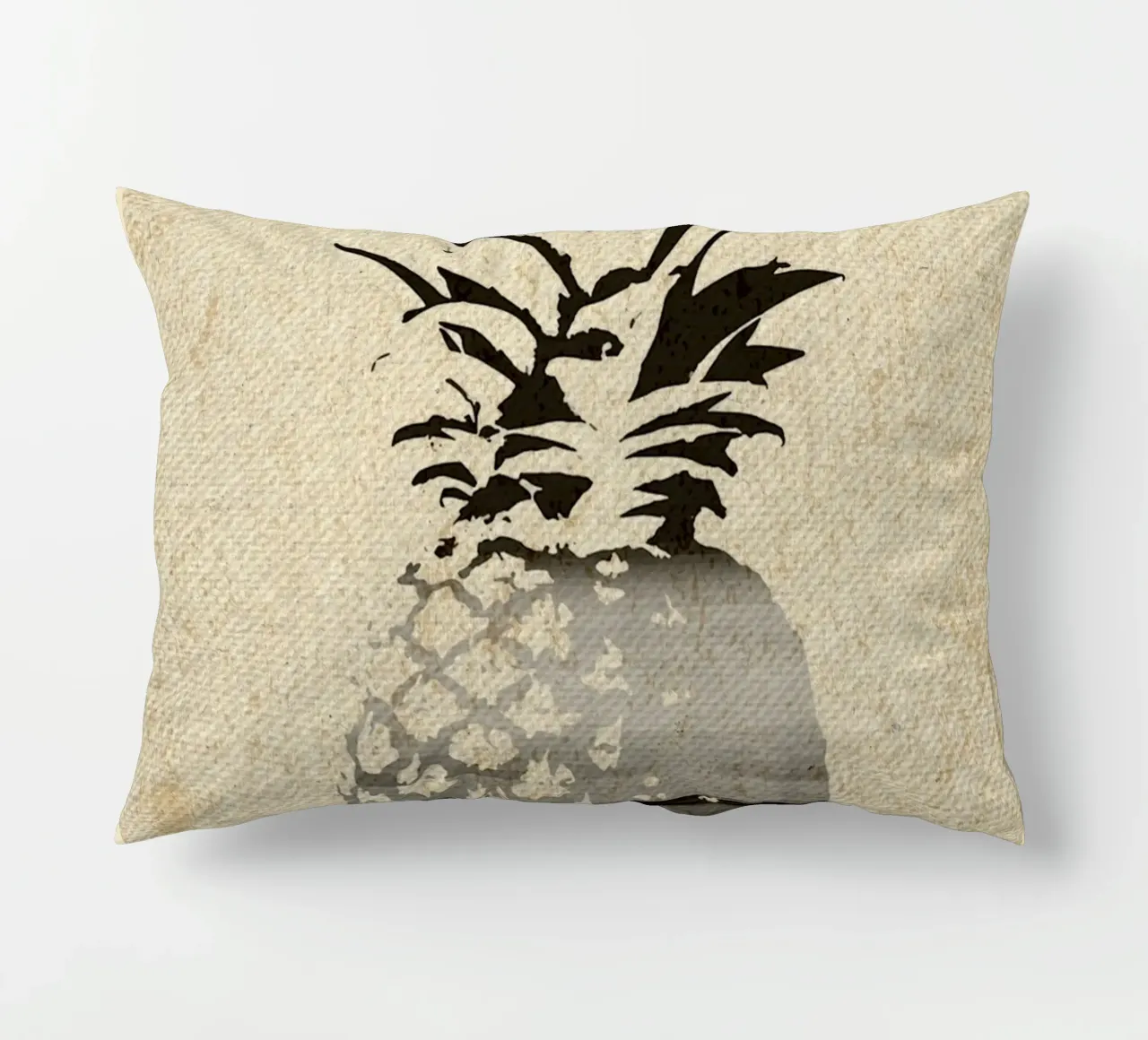 Silhouette di spiaggia con ananas cuscino da Food And Kitchen