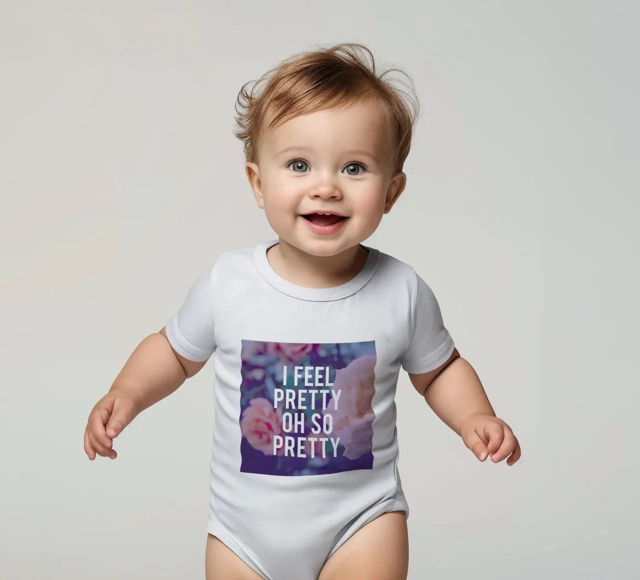 Oh, So Pretty short-sleeve baby romper by Leah Flores