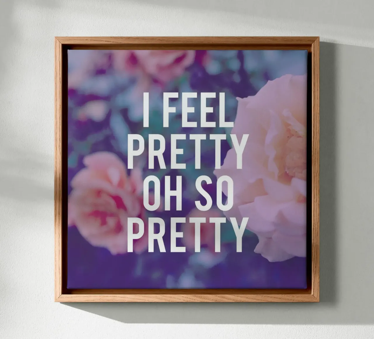Oh, So Pretty canvas by Leah Flores