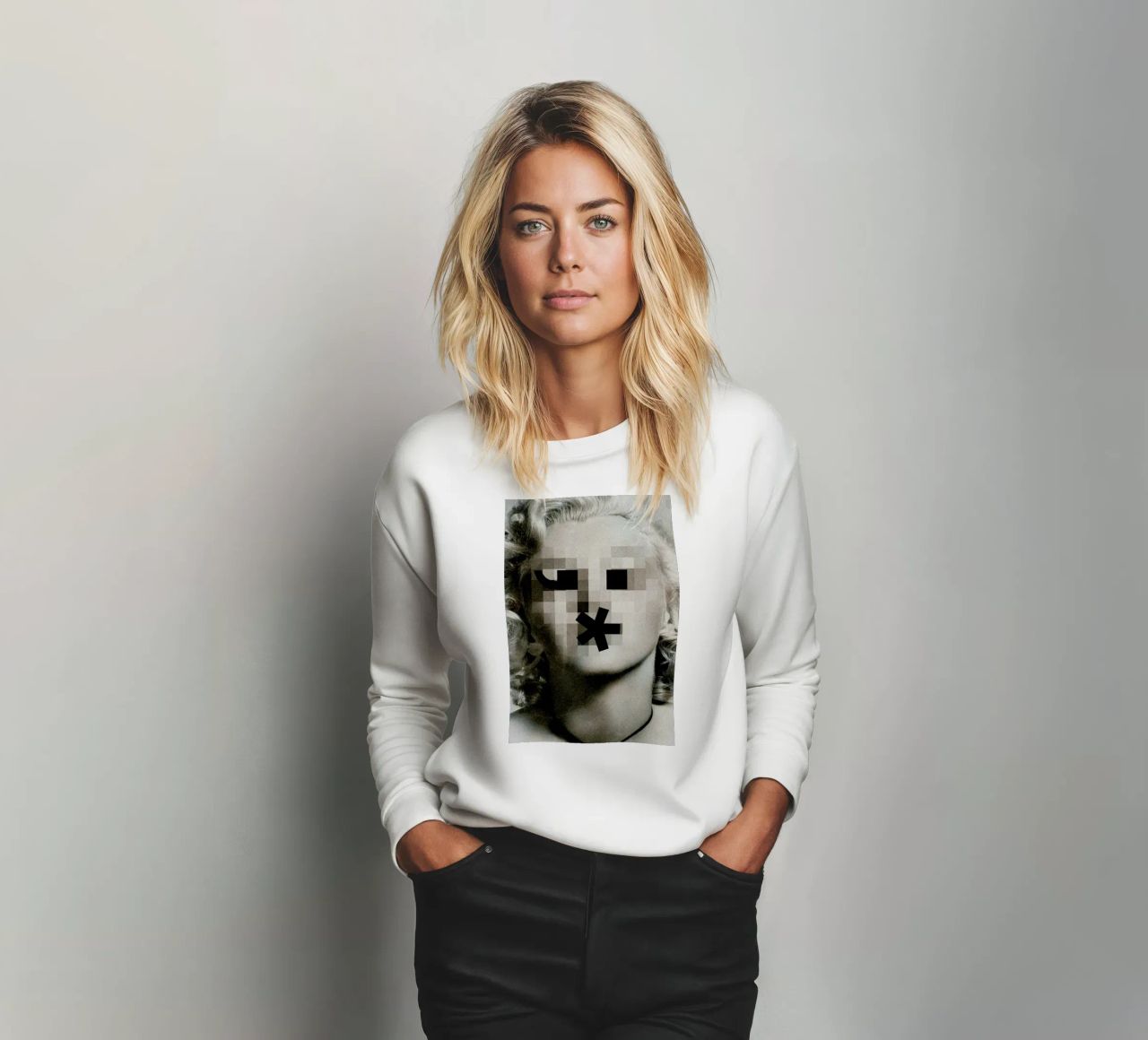 Retro Pop Emoticons Marilyn Sweatshirt von Butcher Billy
