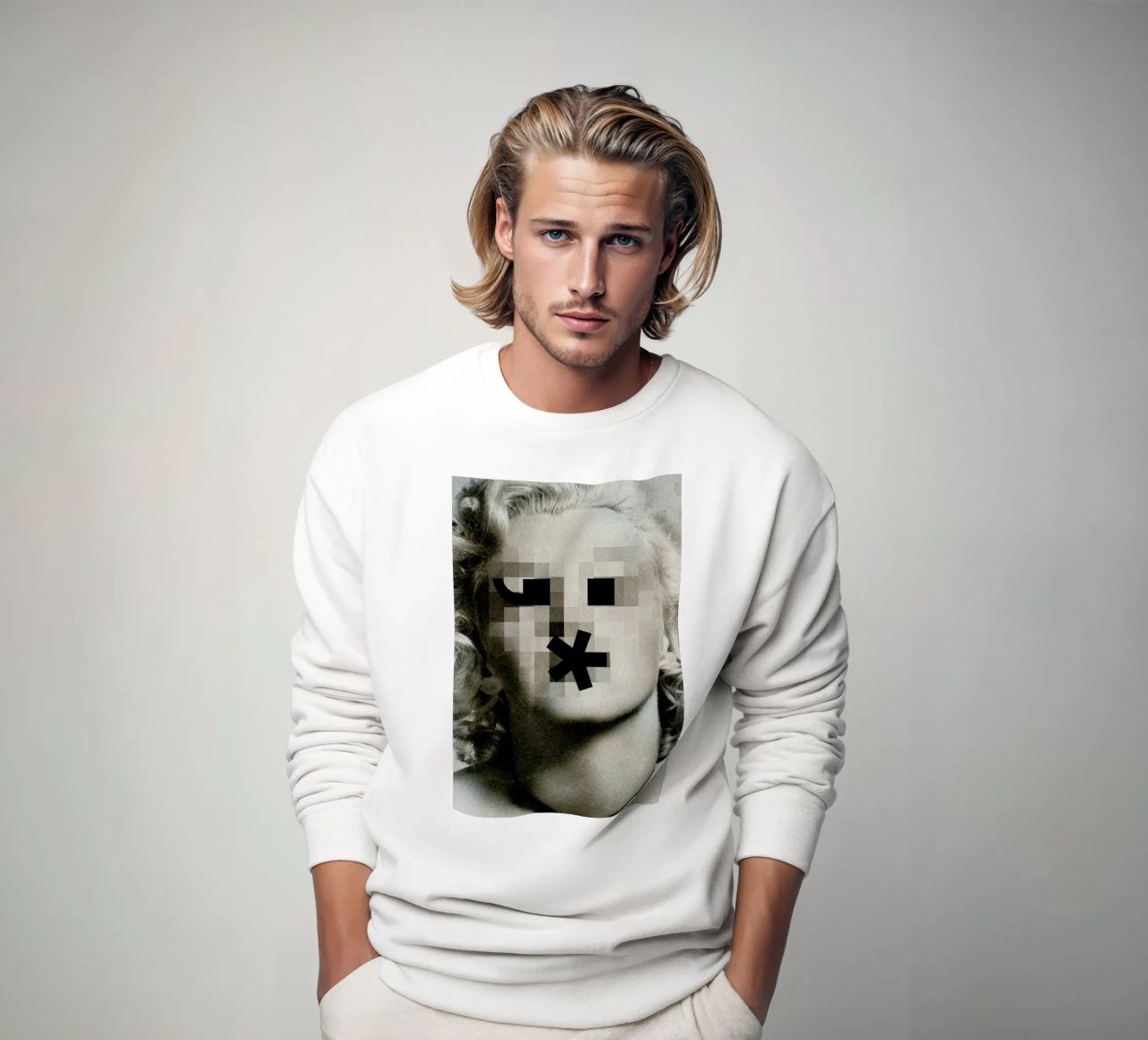 Retro Pop Emoticons Marilyn Sweatshirt von Butcher Billy