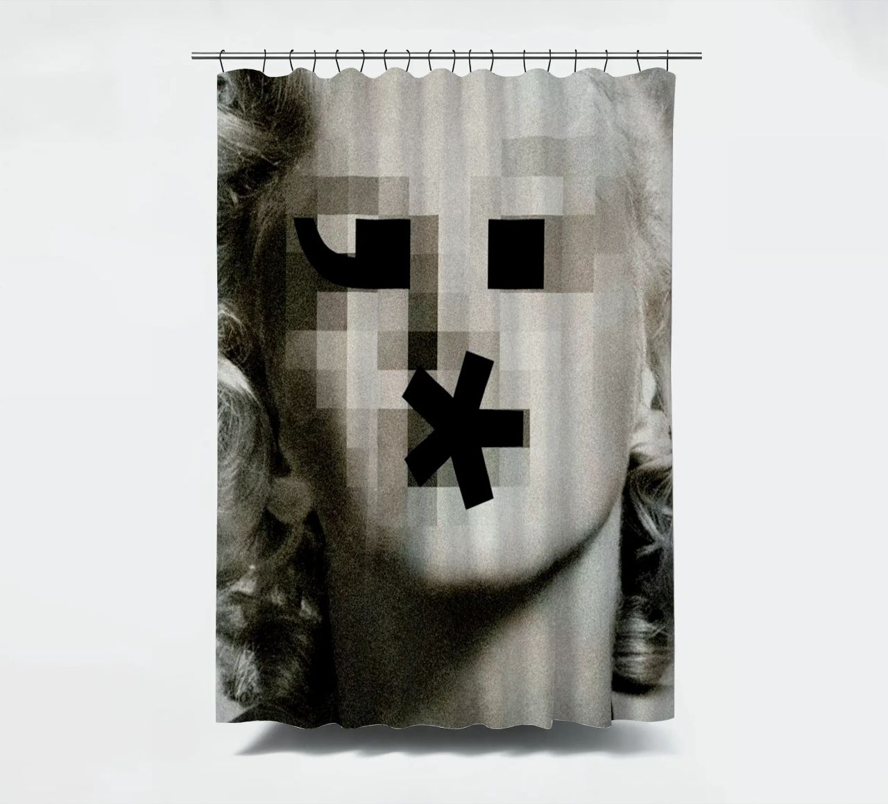 Retro Pop Emoticons Marilyn Duschvorhang von Butcher Billy