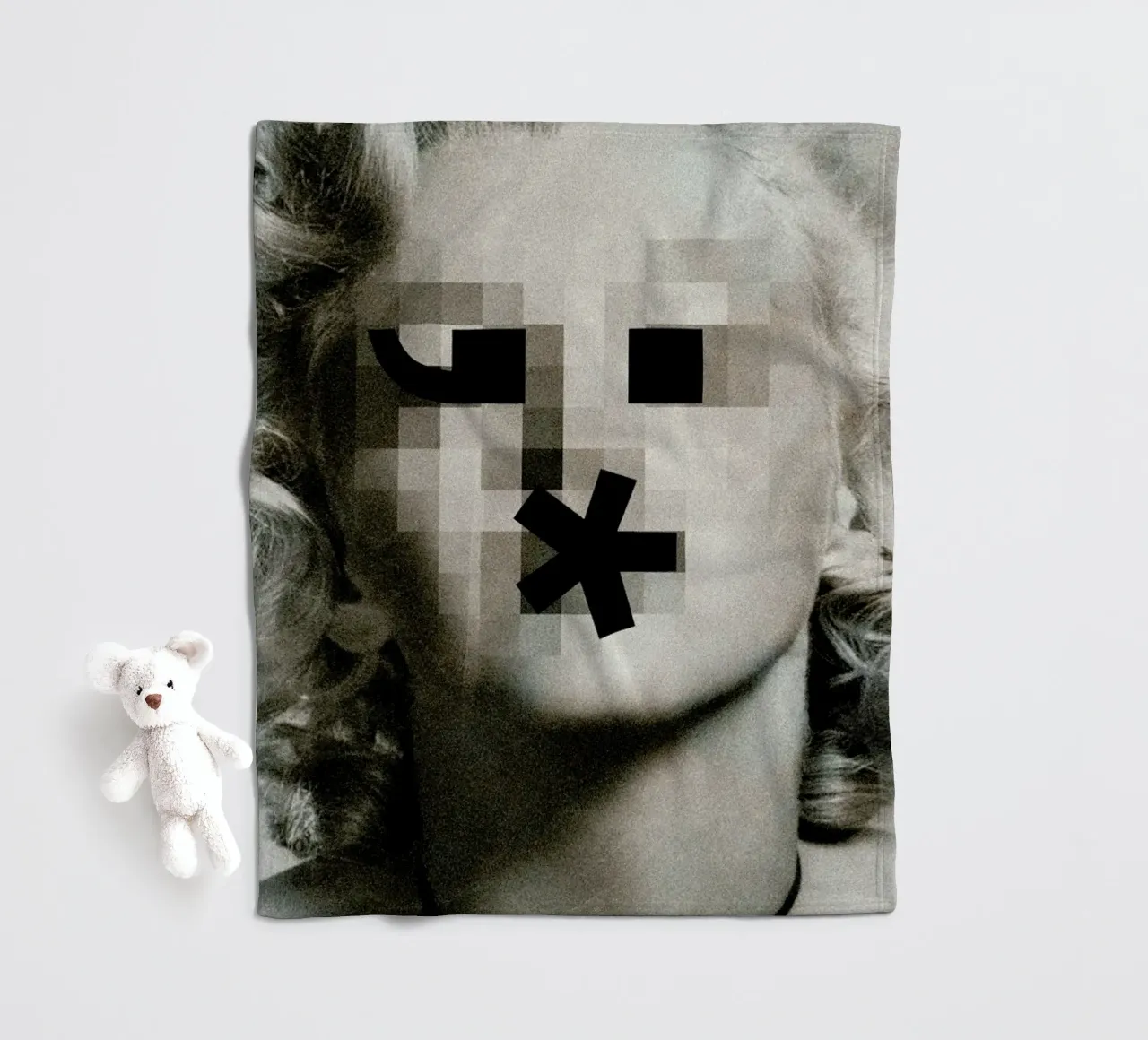 Retro Pop Emoticons Marilyn coperta in pile da Butcher Billy