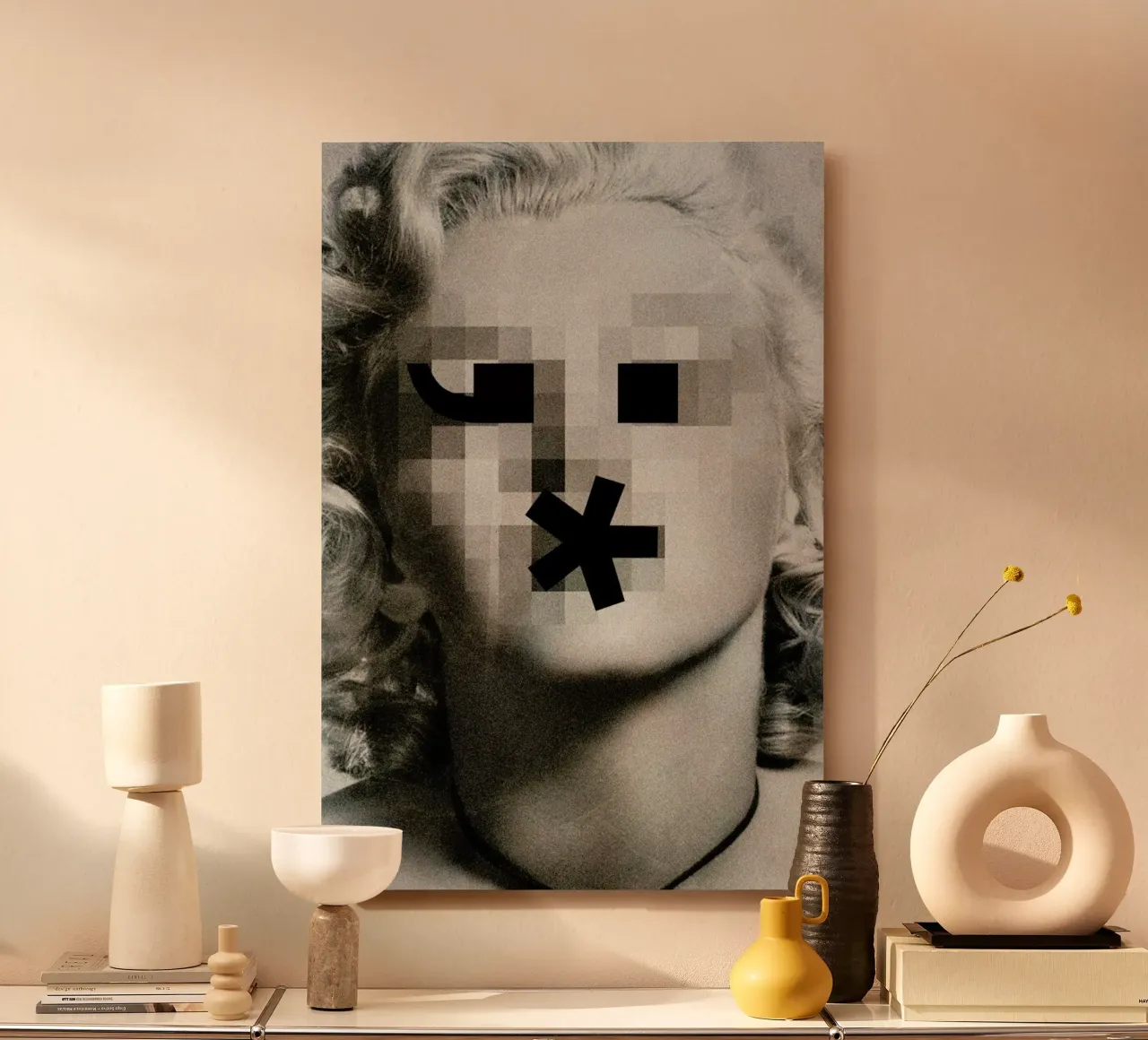 Retro Pop Emoticons Marilyn alu dibond de Butcher Billy