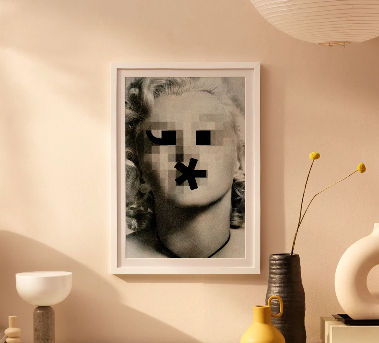 Retro Pop Emoticons Marilyn Hahnemühle von Butcher Billy