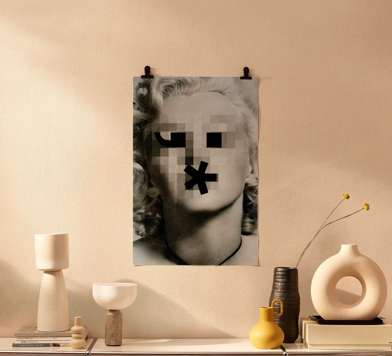 Retro Pop Emoticons Marilyn Hahnemühle von Butcher Billy