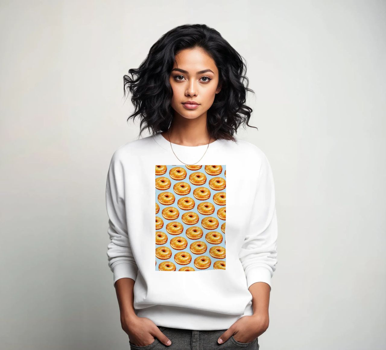 Glazed Doughnut Pattern felpa da Kelly Gilleran