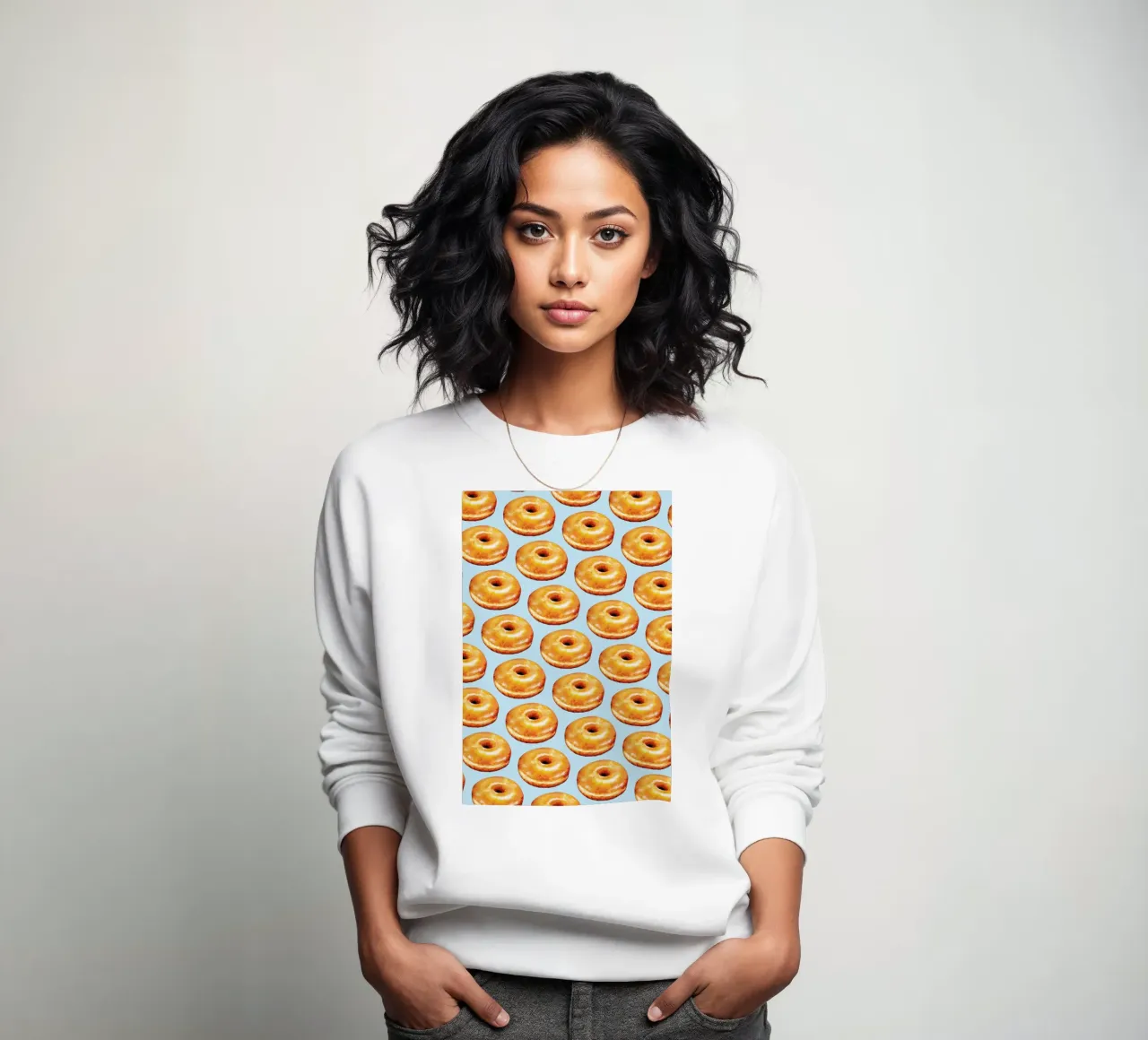Glazed Doughnut Pattern felpa da Kelly Gilleran