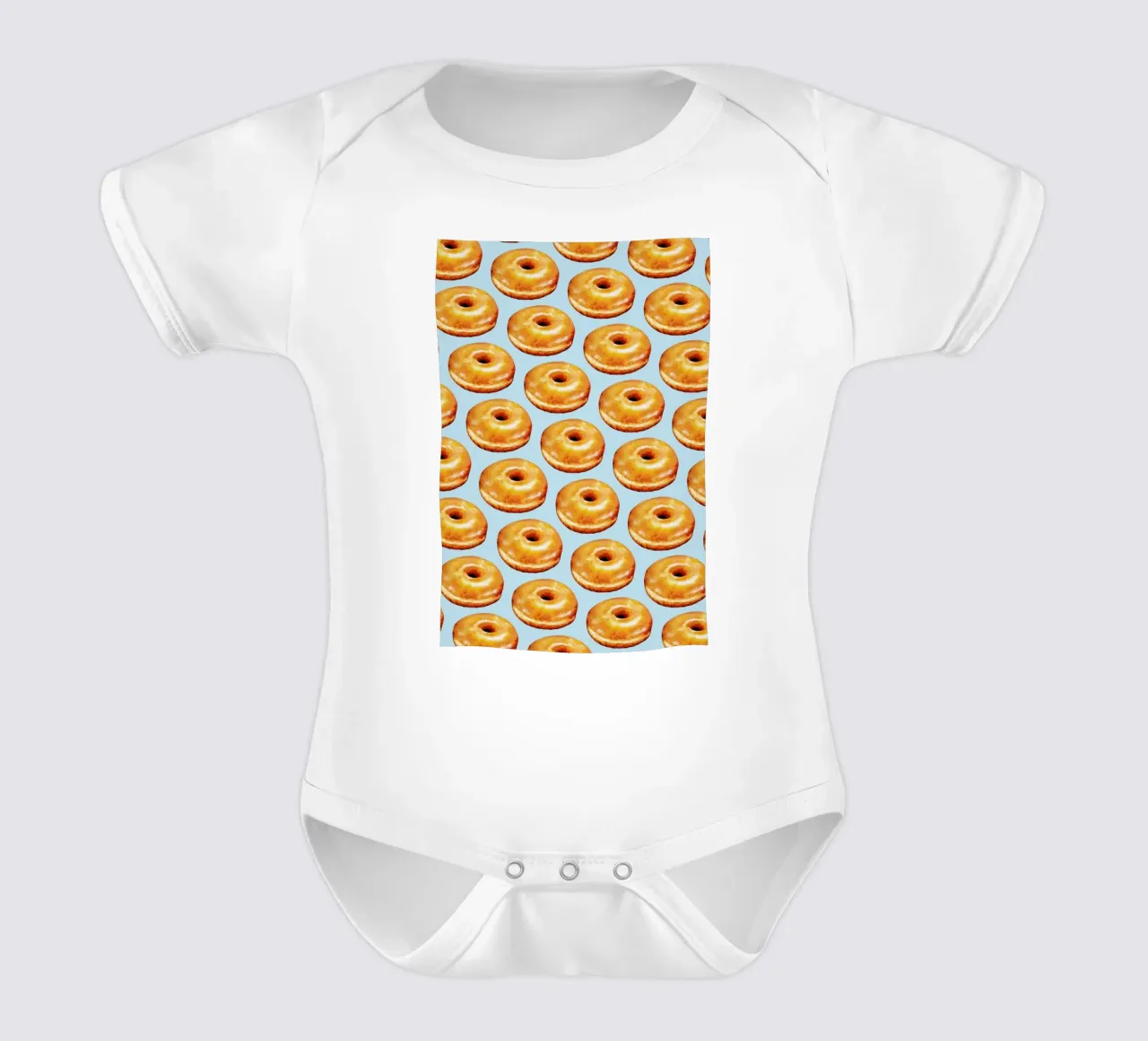 Glazed Doughnut Pattern body neonato maniche corte da Kelly Gilleran