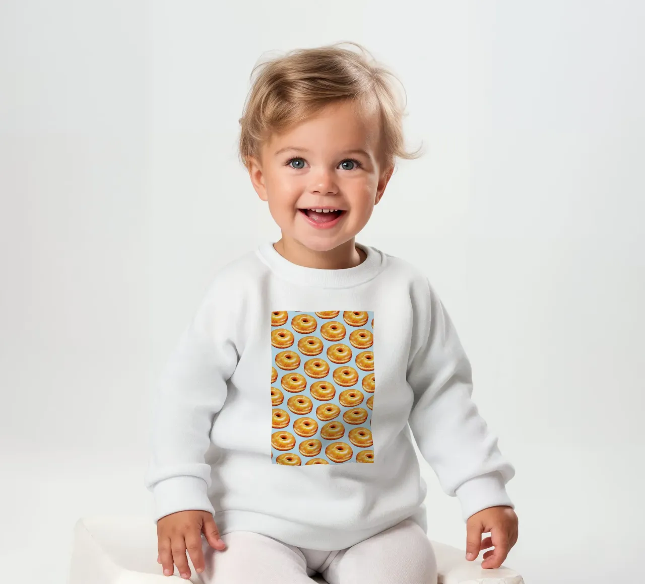 Glazed Doughnut Pattern felpa neonato da Kelly Gilleran