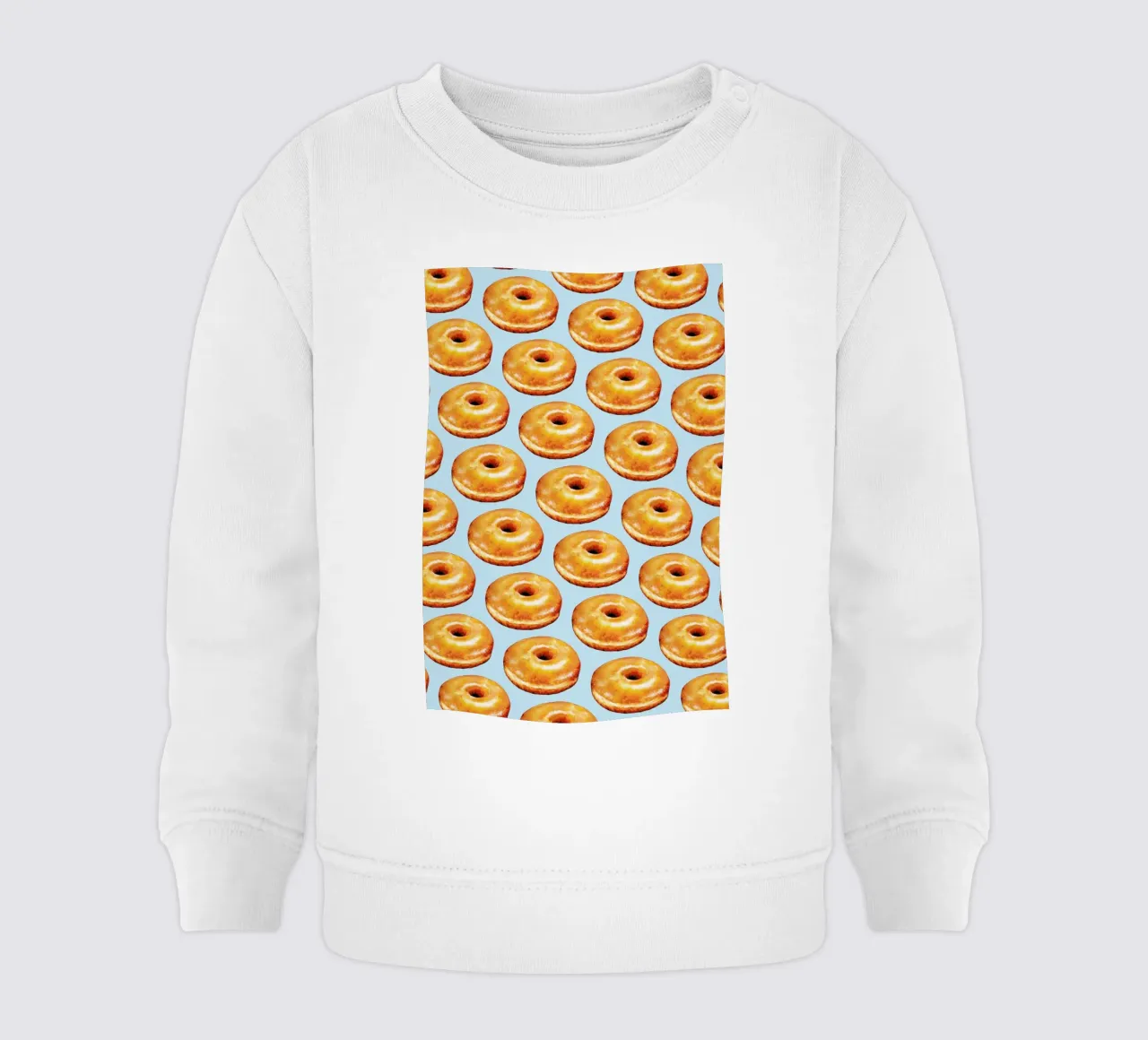 Glazed Doughnut Pattern felpa neonato da Kelly Gilleran